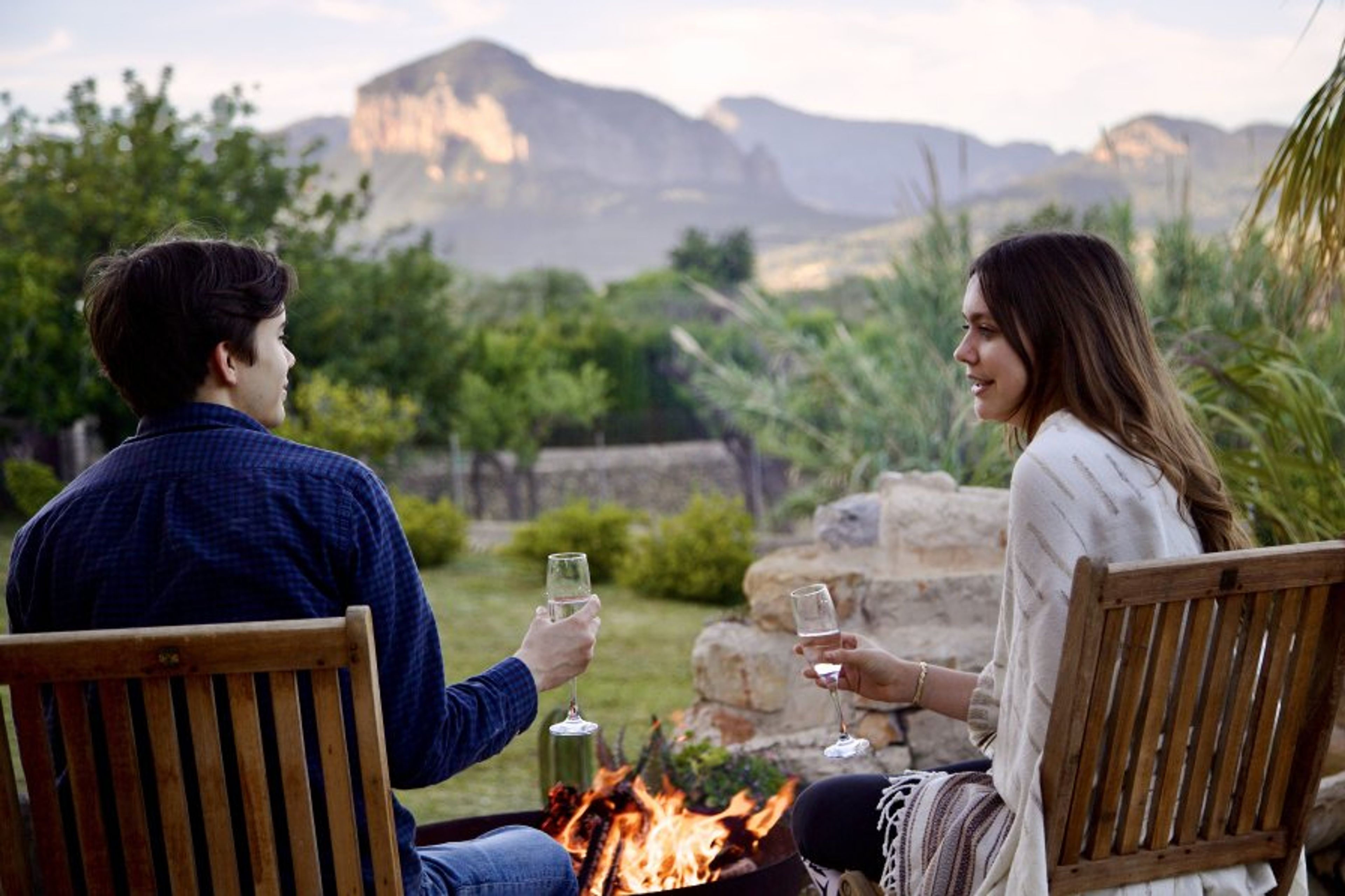 Firepit for cooler evenings