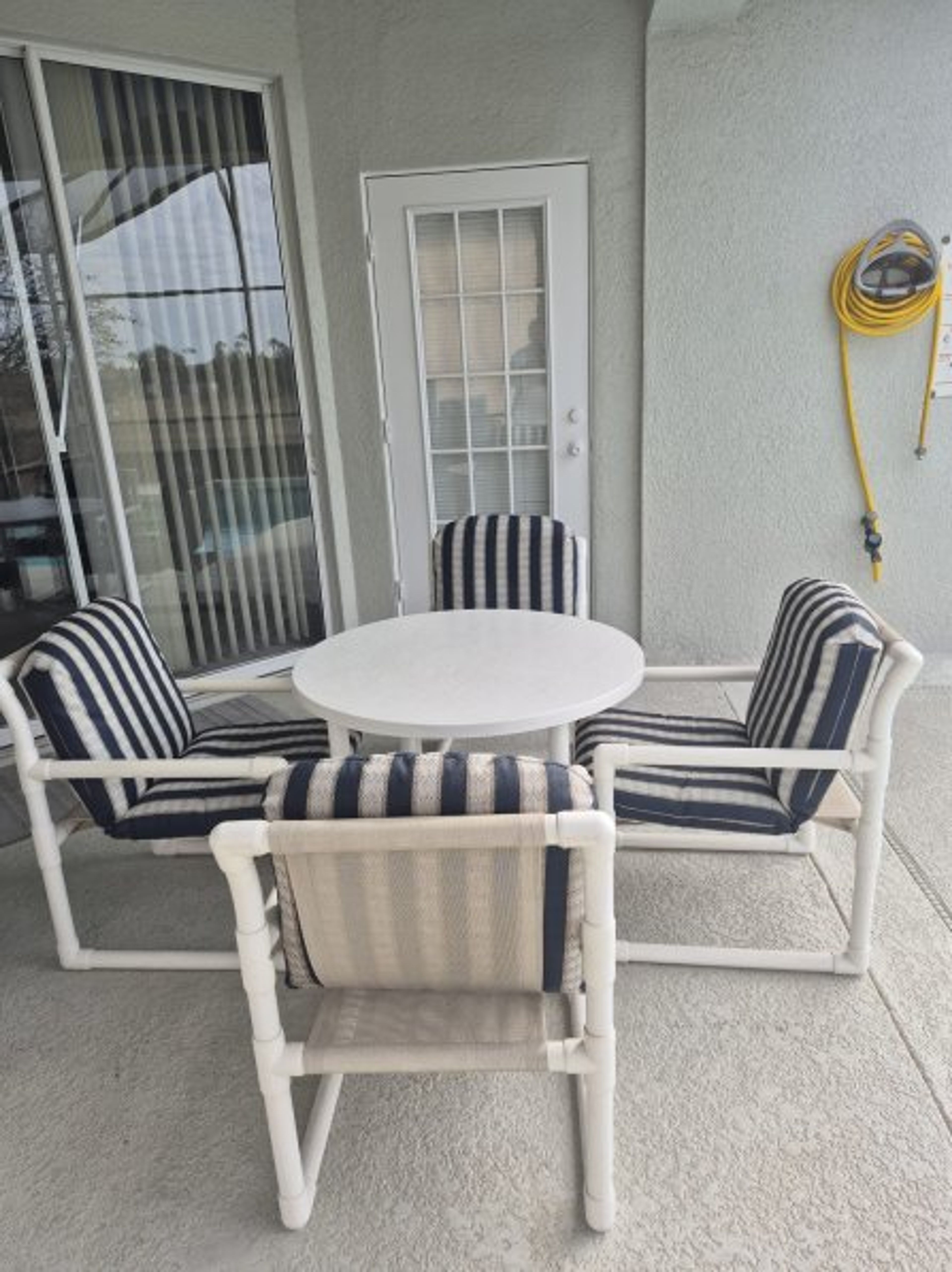 Covered patio area