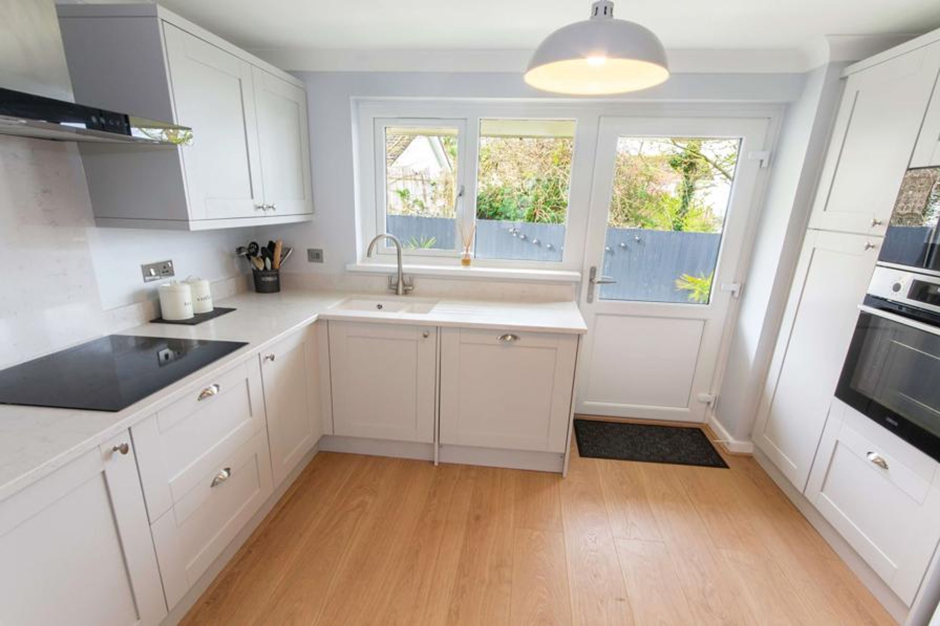 Kitchen with doors to the rear garden