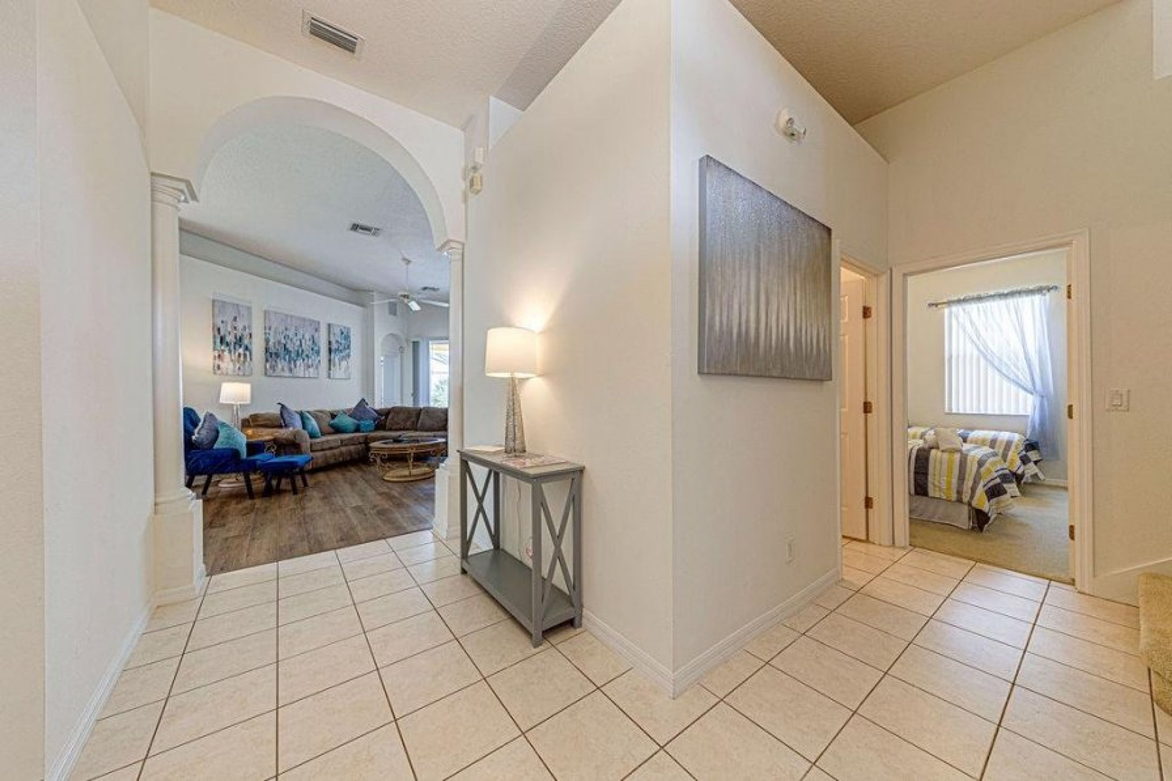 Light and airy entry way