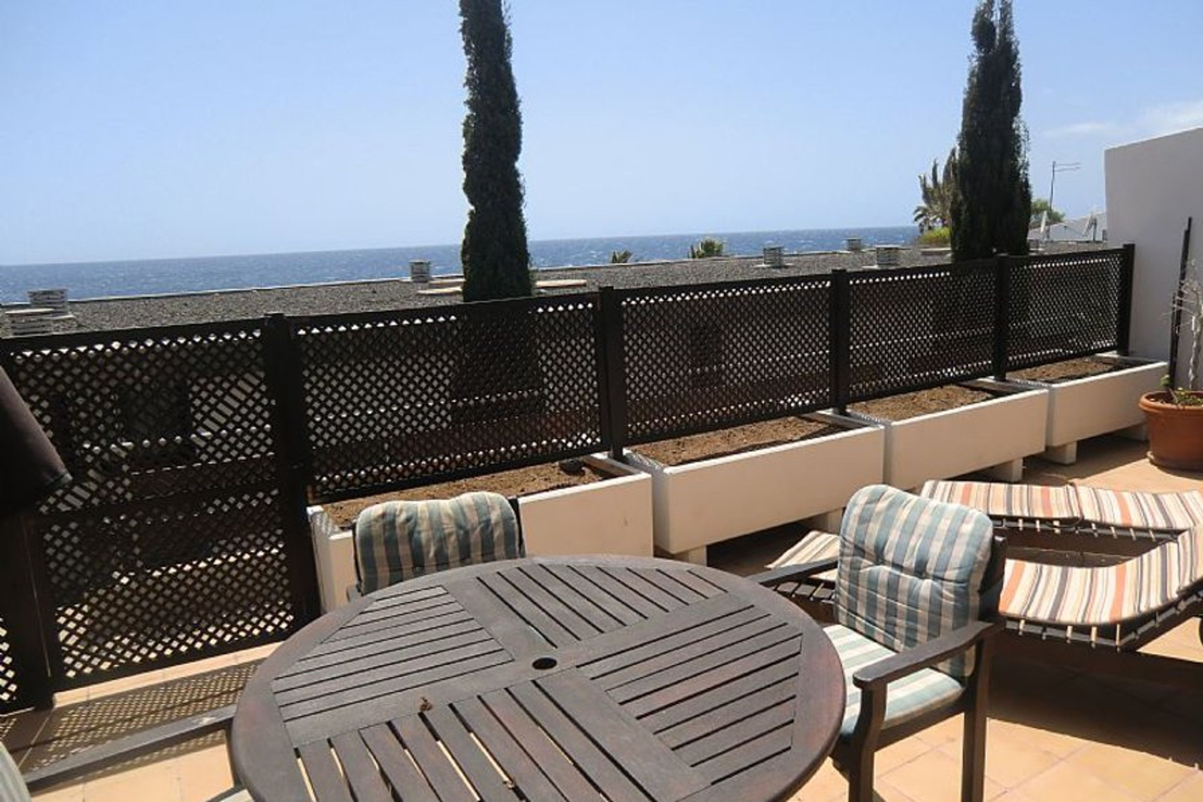 Lovely sunny balcony with sea views