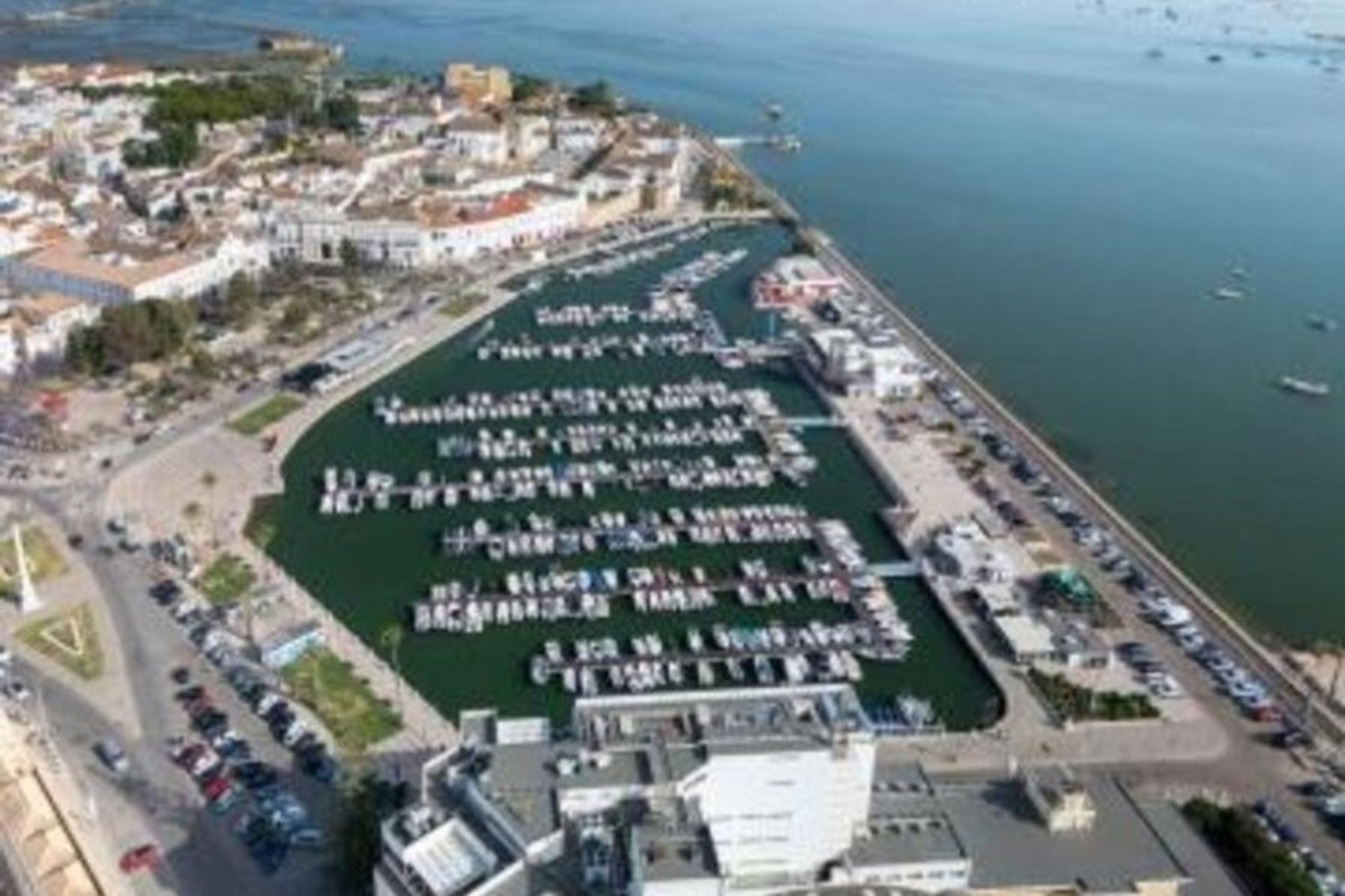 Arial view Faro Marina