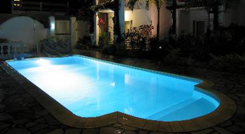 Studio_apartment in Trou Aux Biches, Mauritius: Pool at night
