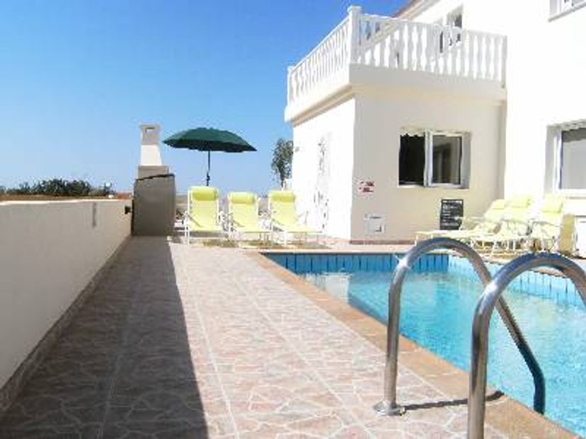 Villa in Nissi Beach, Cyprus: Tiled private pool of 3 bedroom villa in Ayia Napa