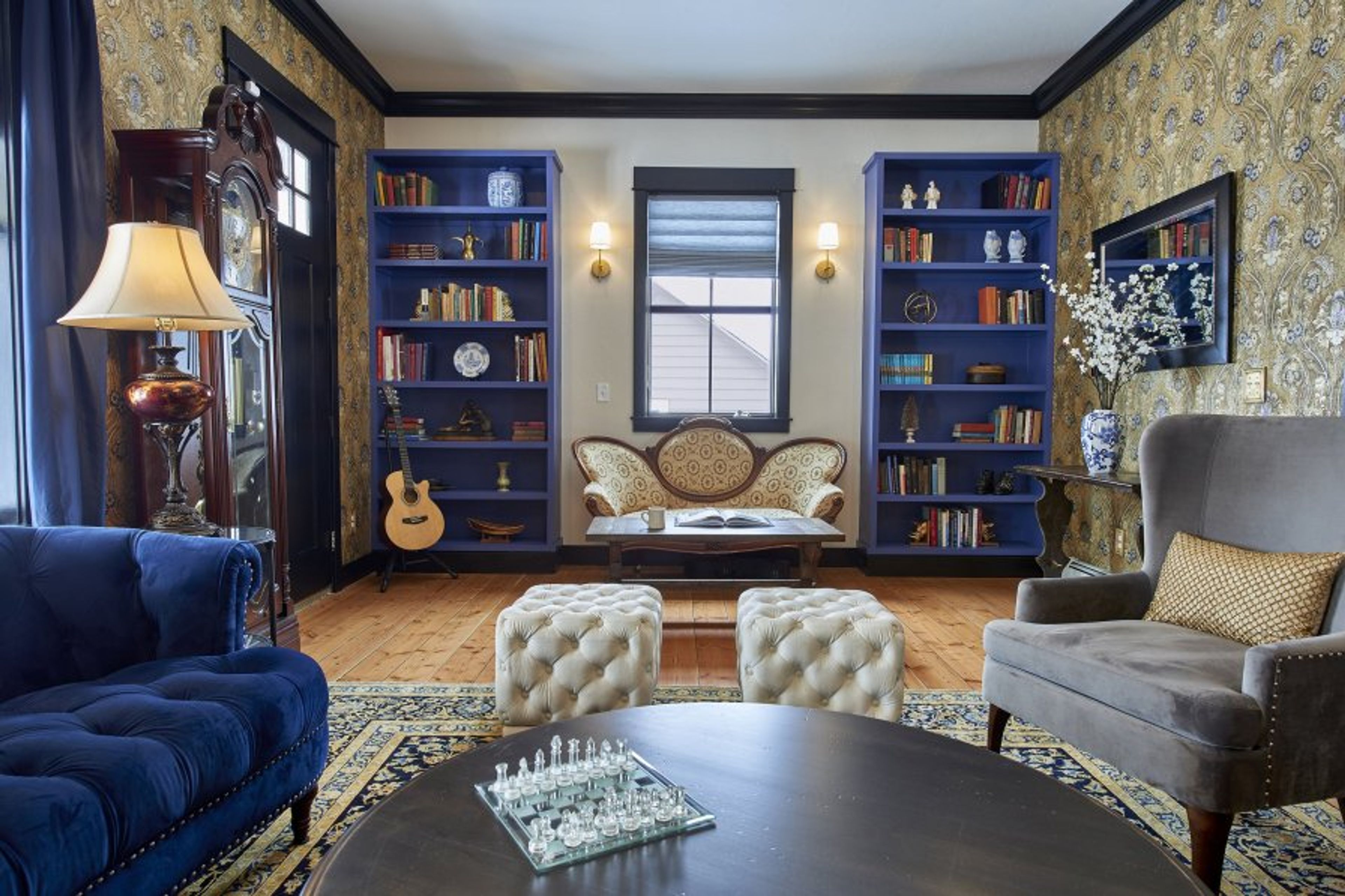 Upscale interior design and art throughout the home.