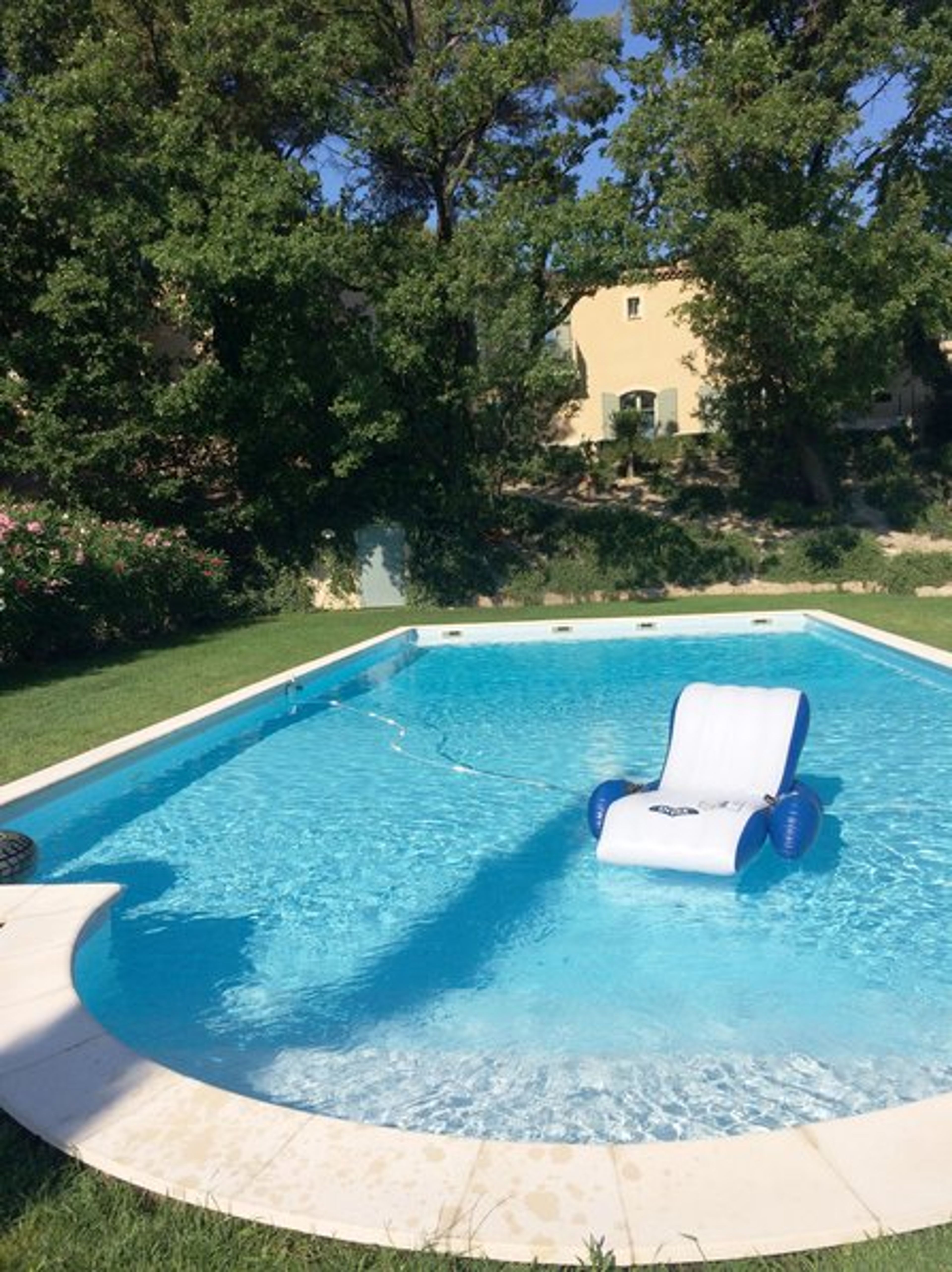 Dive in and enjoy one of the largest private pool you will find