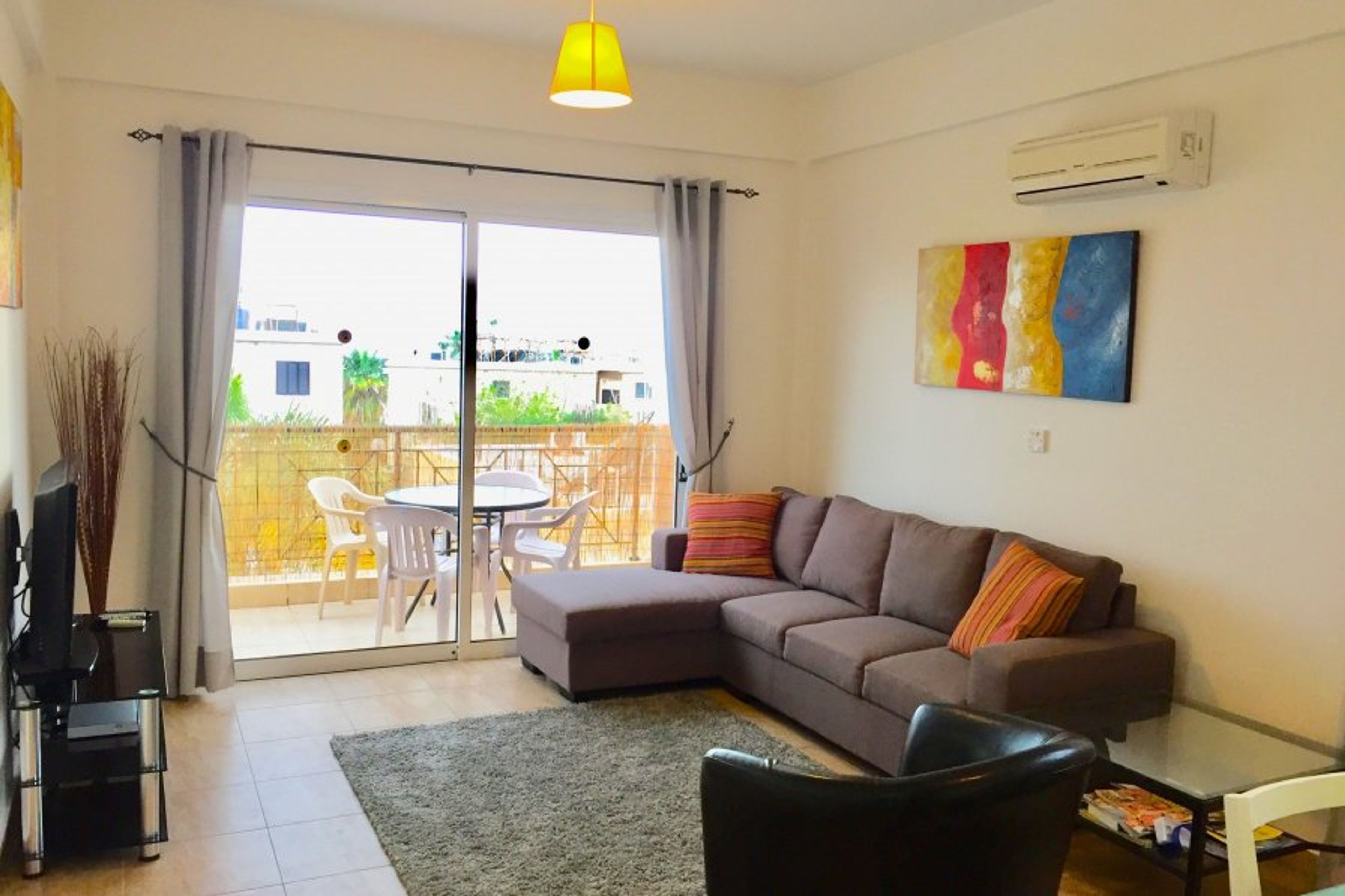 The lounge area