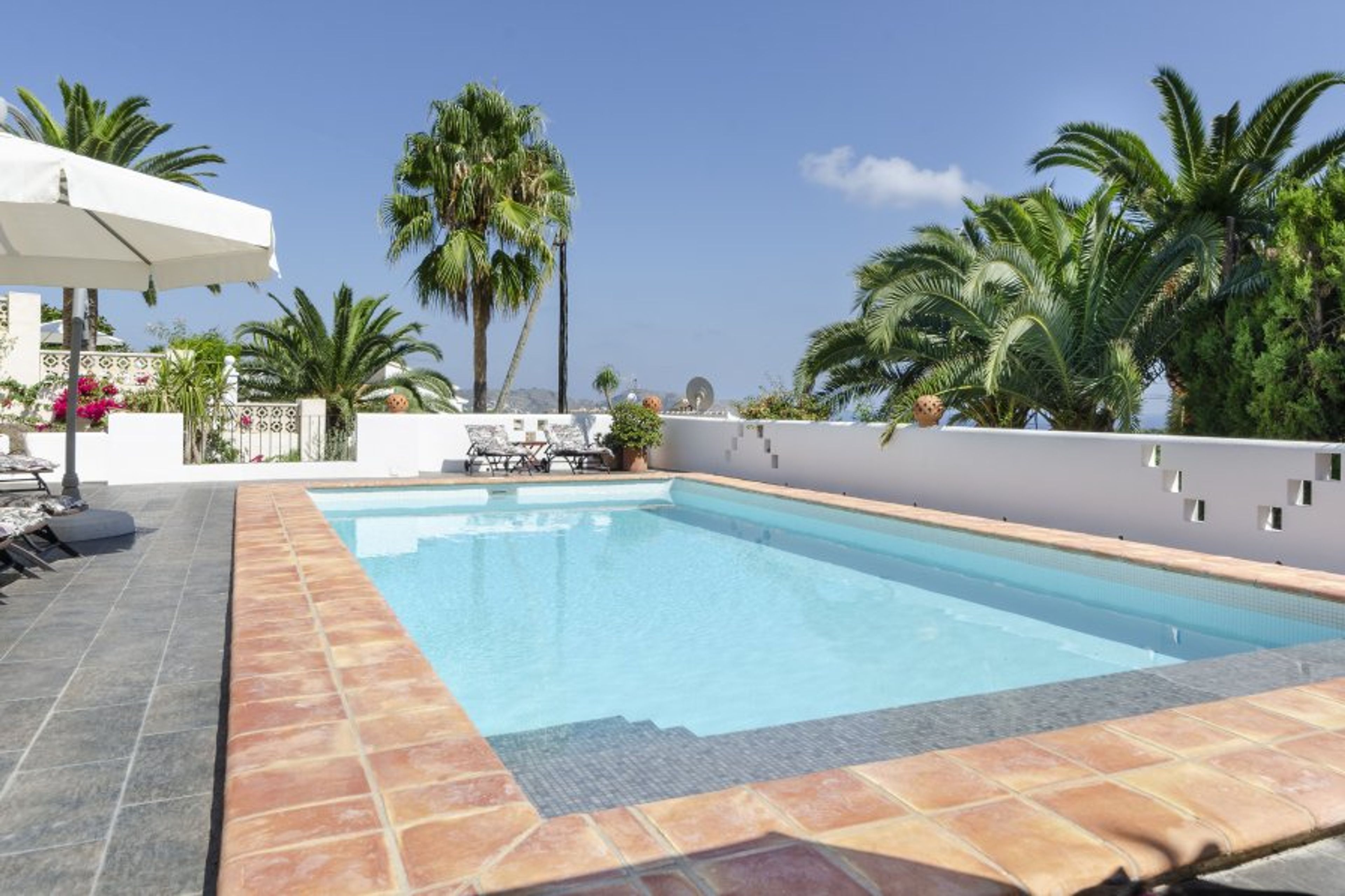 Large heated private swimming pool