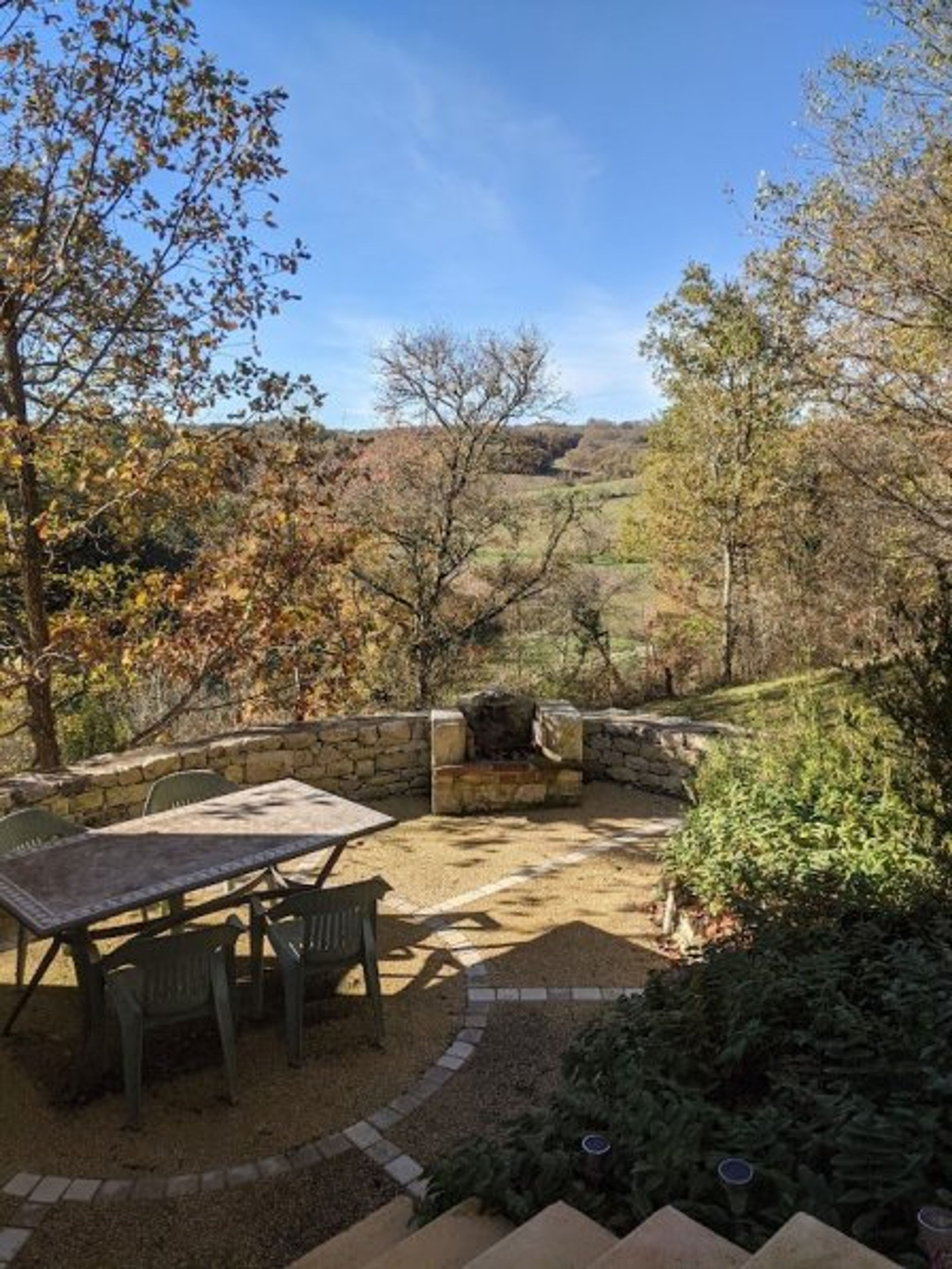 Terrace and barbecue in November