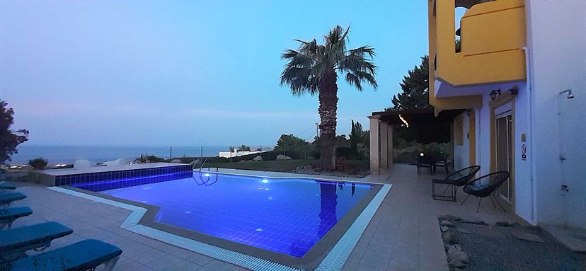 Villa in Greece, Lindos: Evenings at the villa.