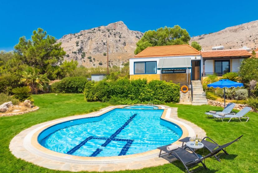 Villa in Greece, Lindos: Beautiful villa with private pool and terrace with sea views