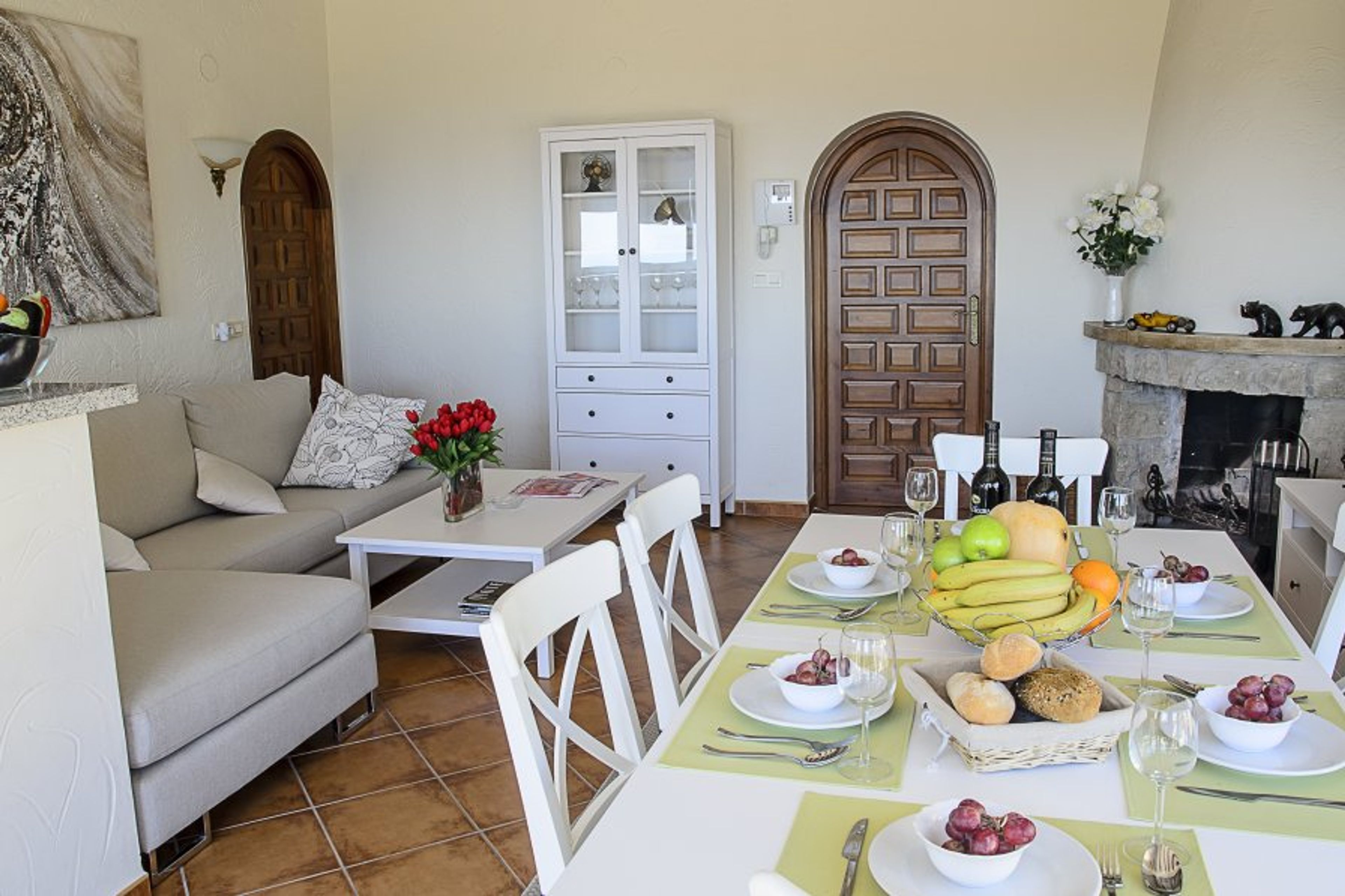 Dining and living room