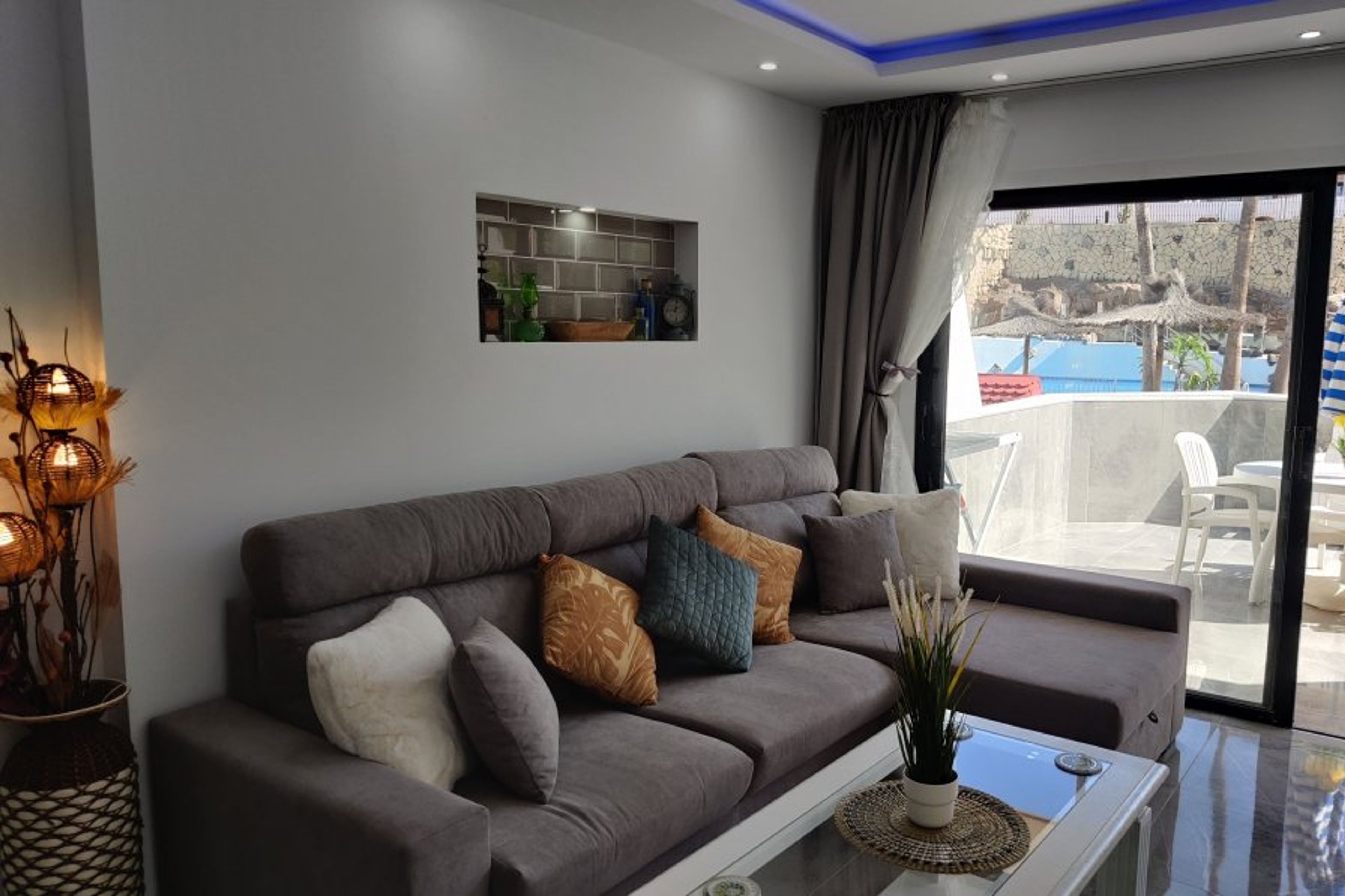 Modern lights in living room