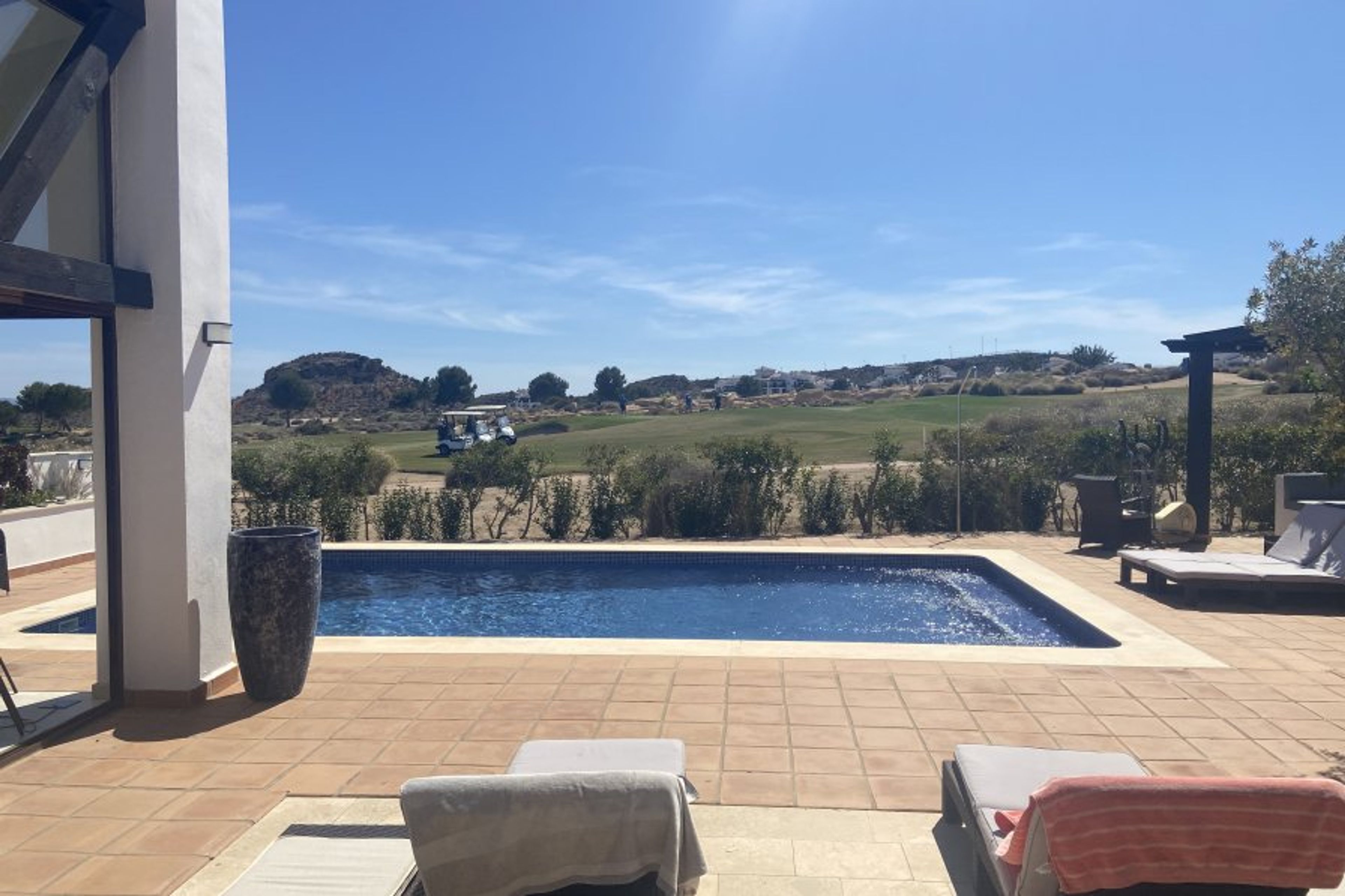 Pool view to the 18th hole