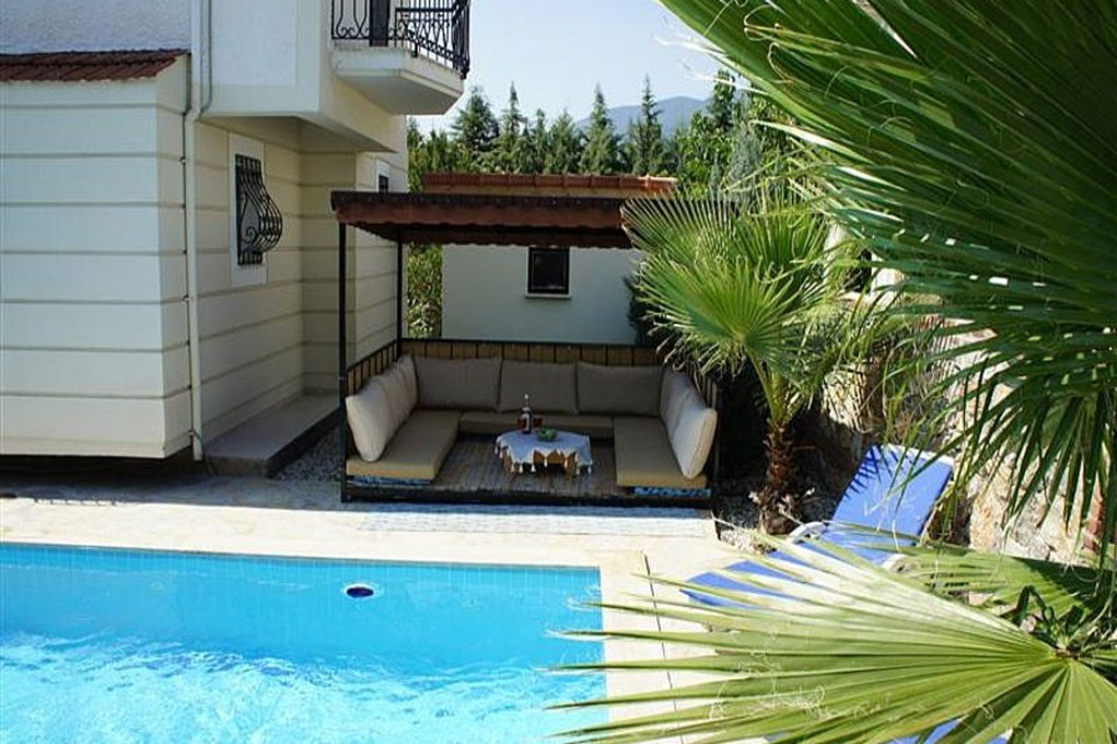 Poolside rest area