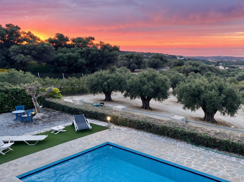 Villa in Greece, Agia Triada: Your daily sunset