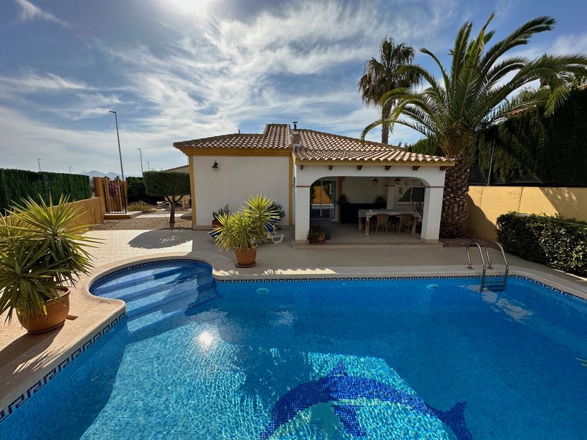 Villa in Spain, Mazarrón Country Club: Private pool and great porche.