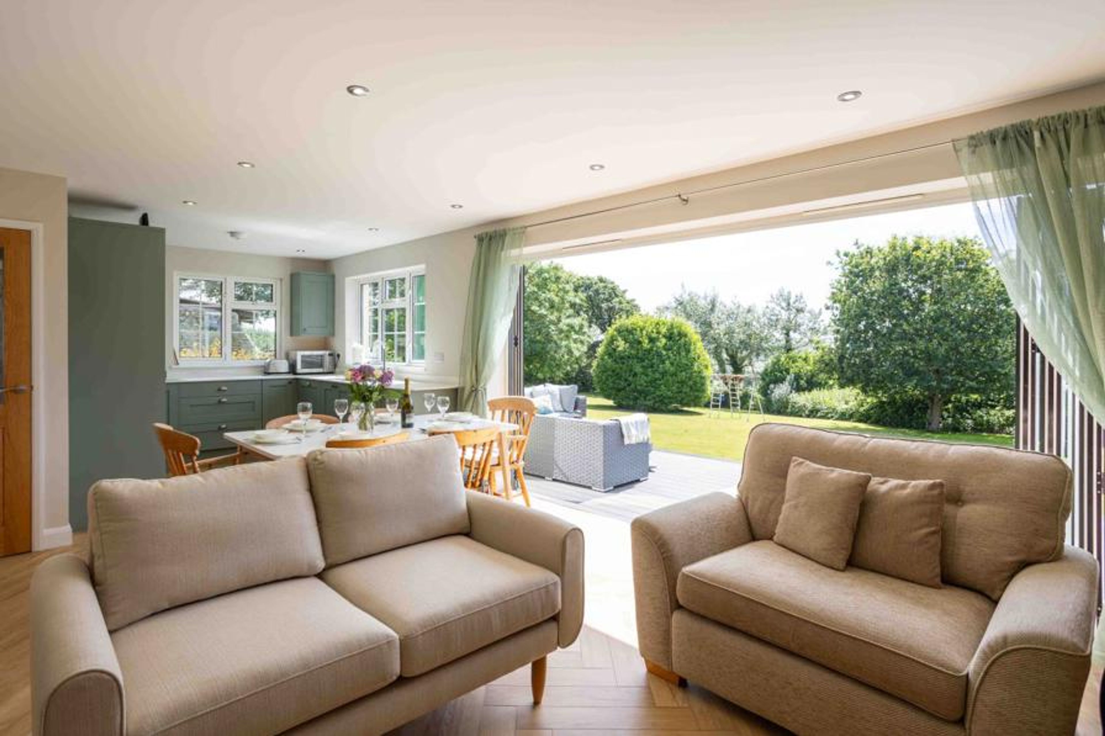 Sanfield House Living Room Garden View