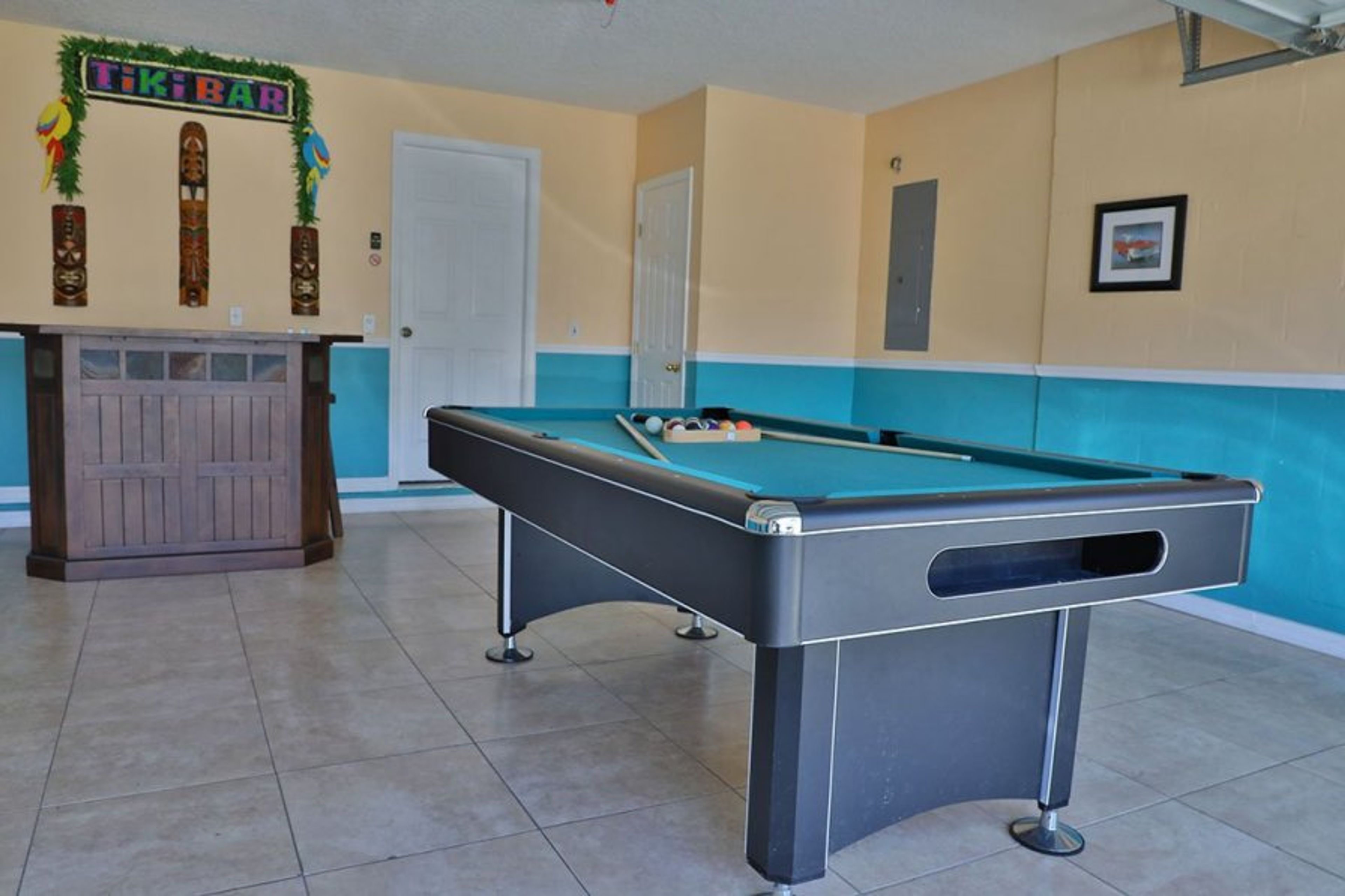 Game room with Tiki bar