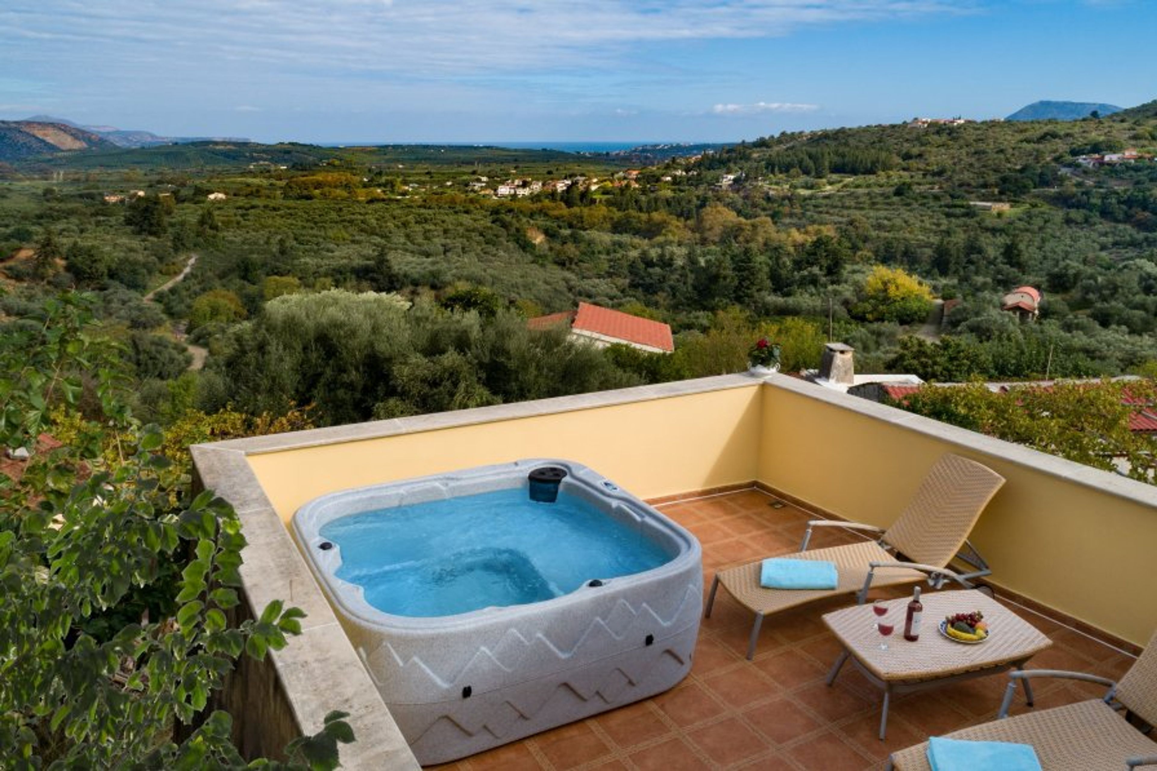 private heated jacuzzi