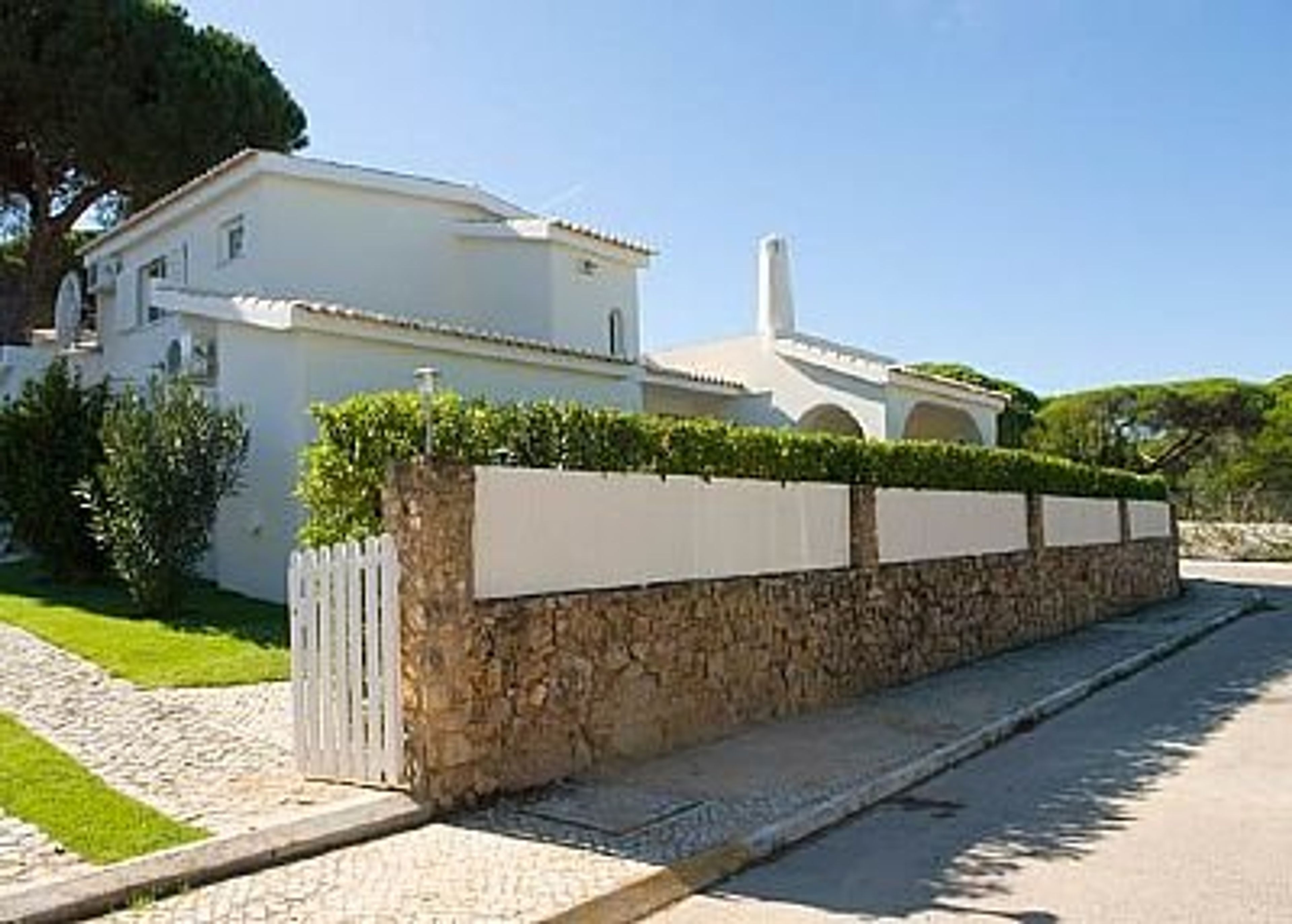 Villa is fenced off throughout