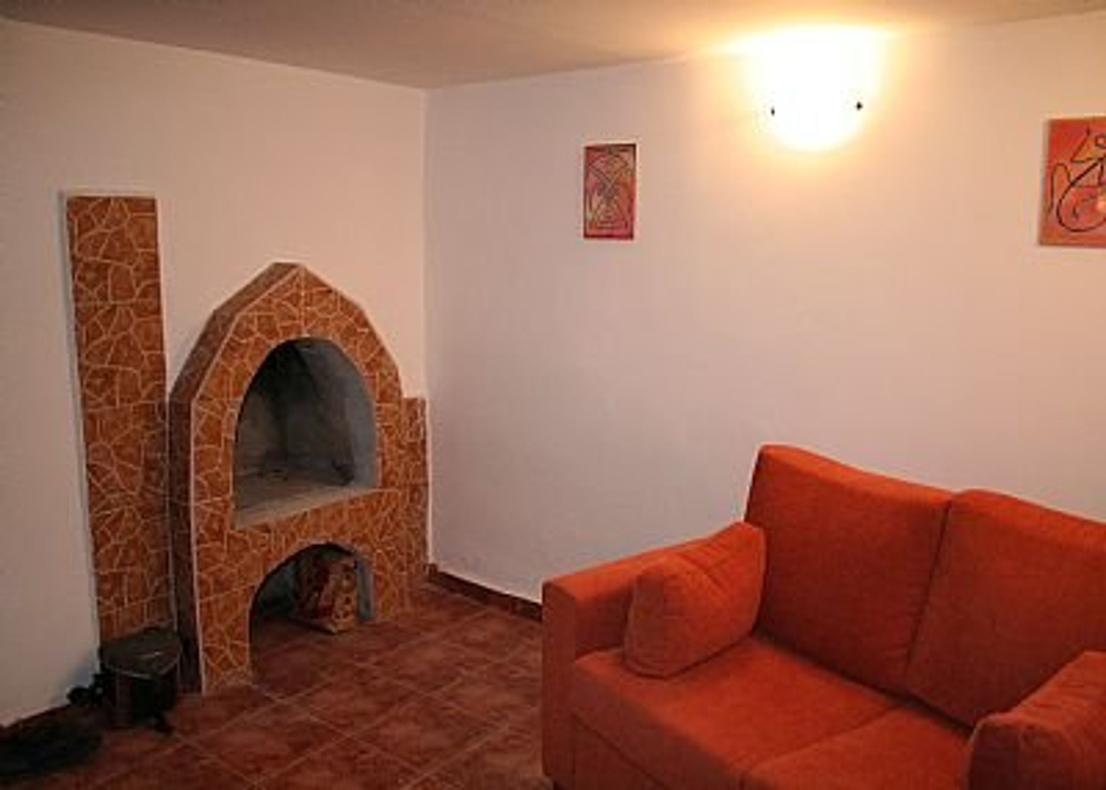fireplace in lounge