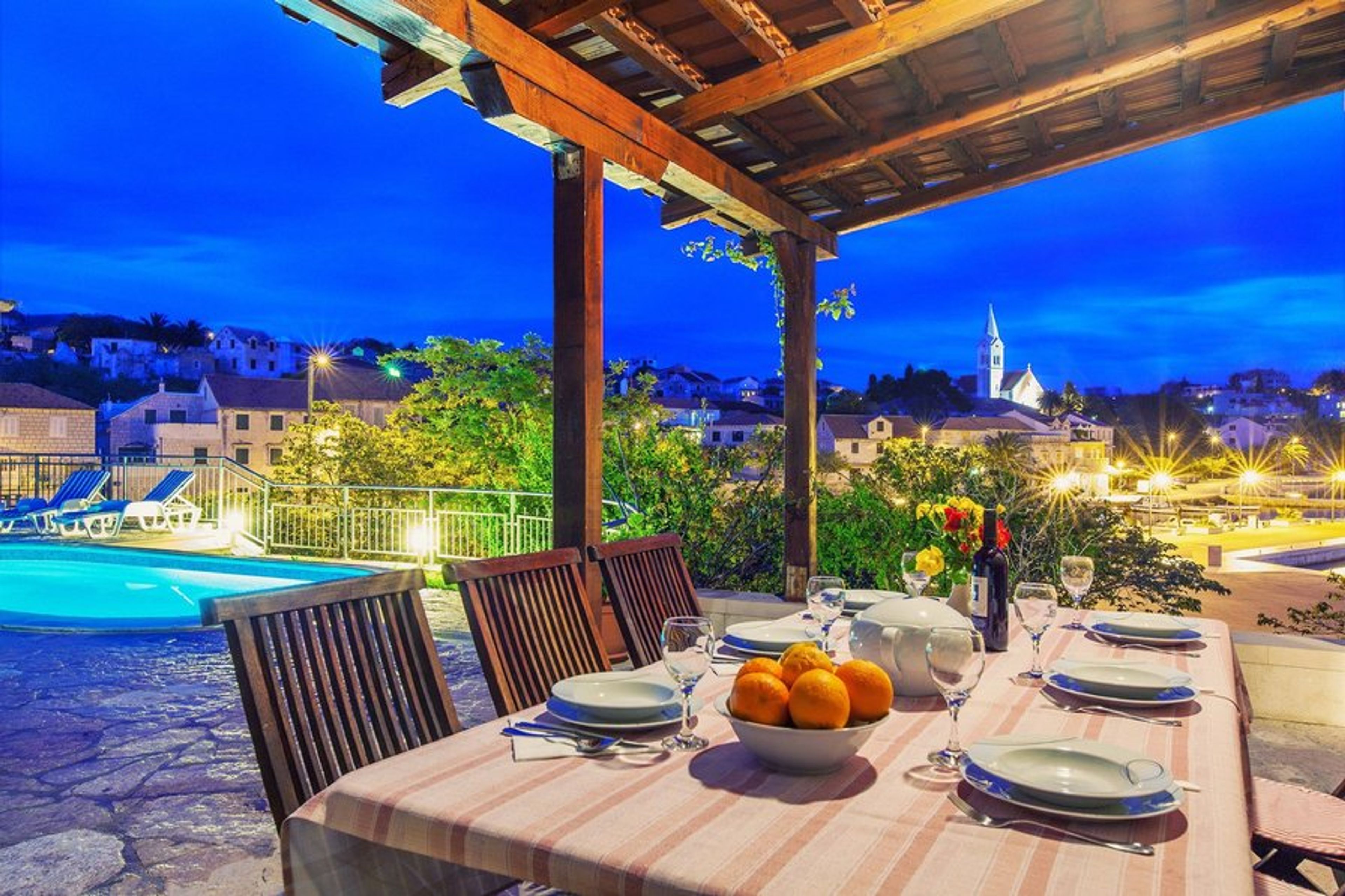 Outdoor dining area, Villa Bonaca, Brac Island