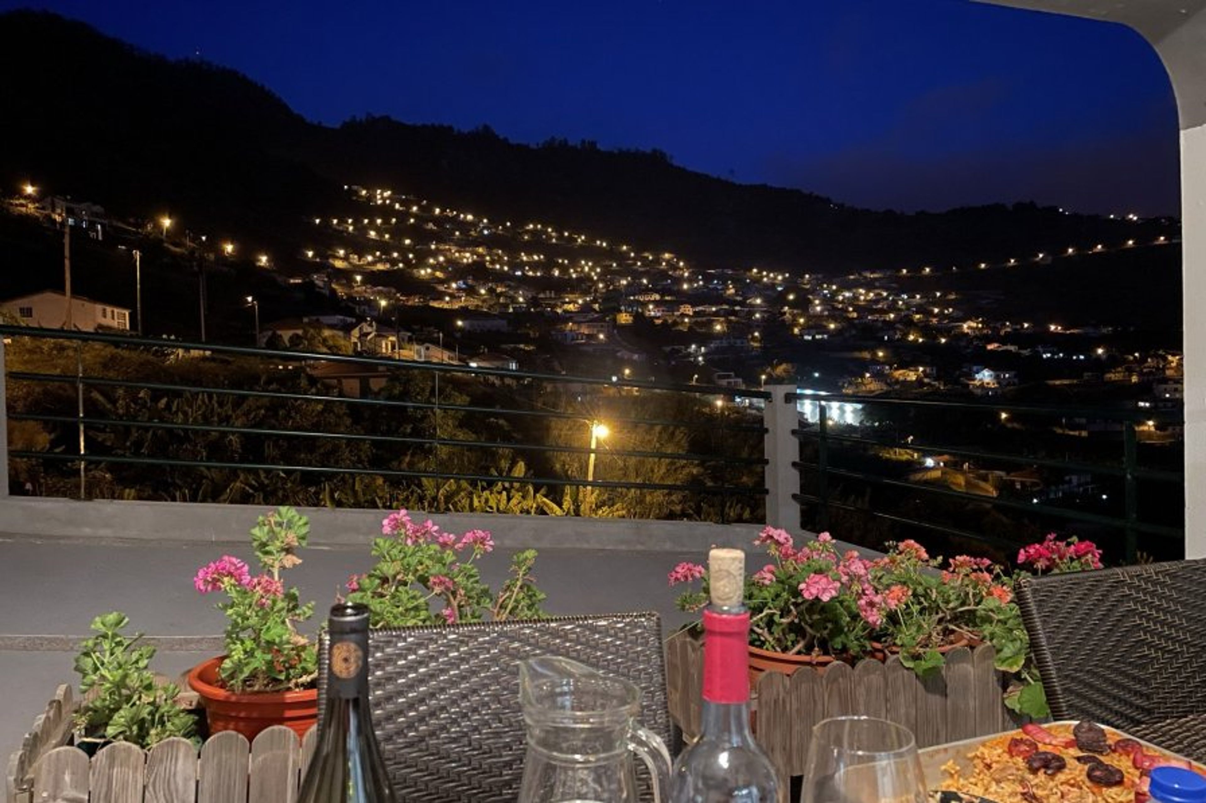 Evening dinner on the patio