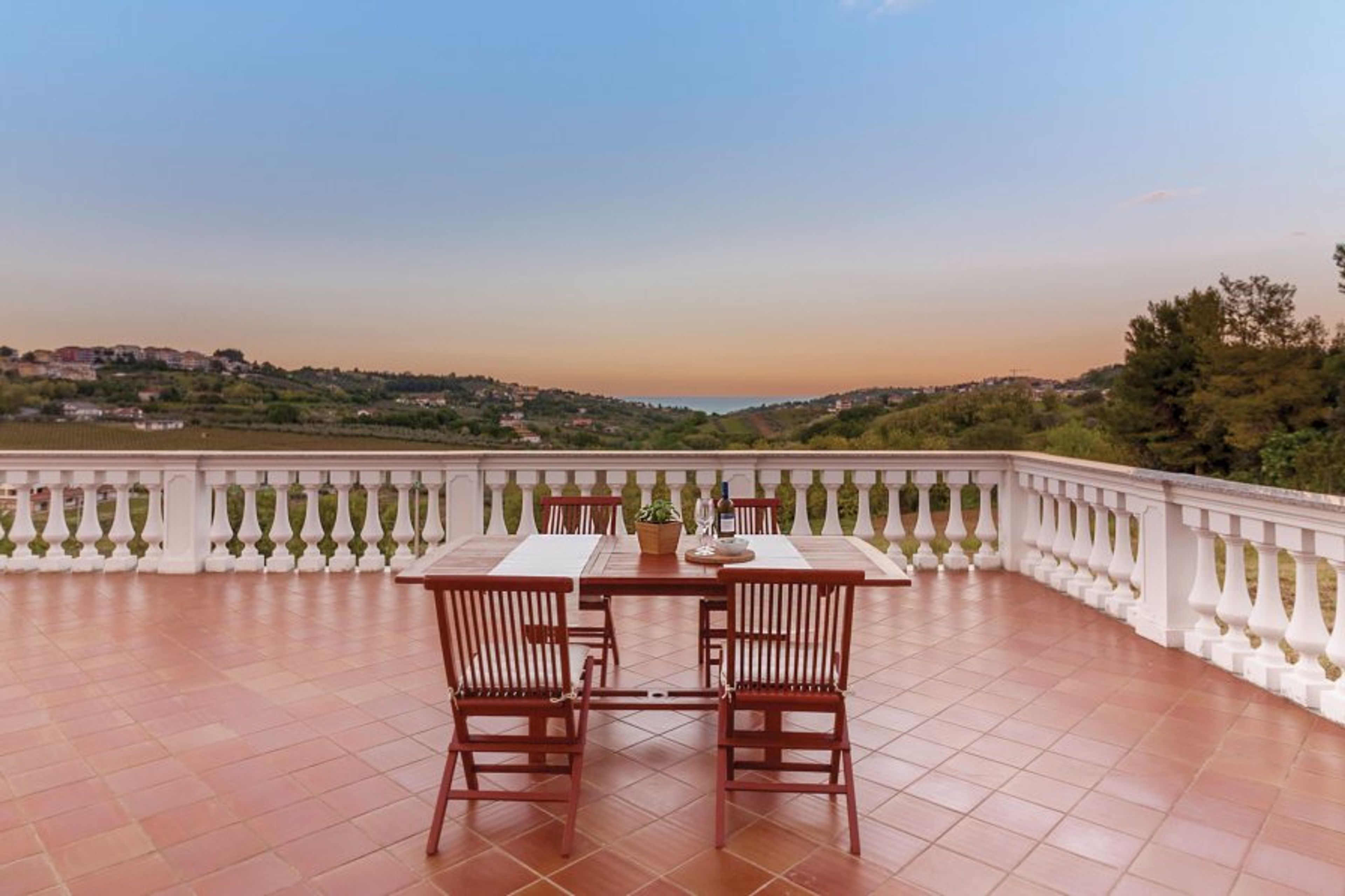 Dine "al fresco" while you enjoy those views. Private Chef on request.