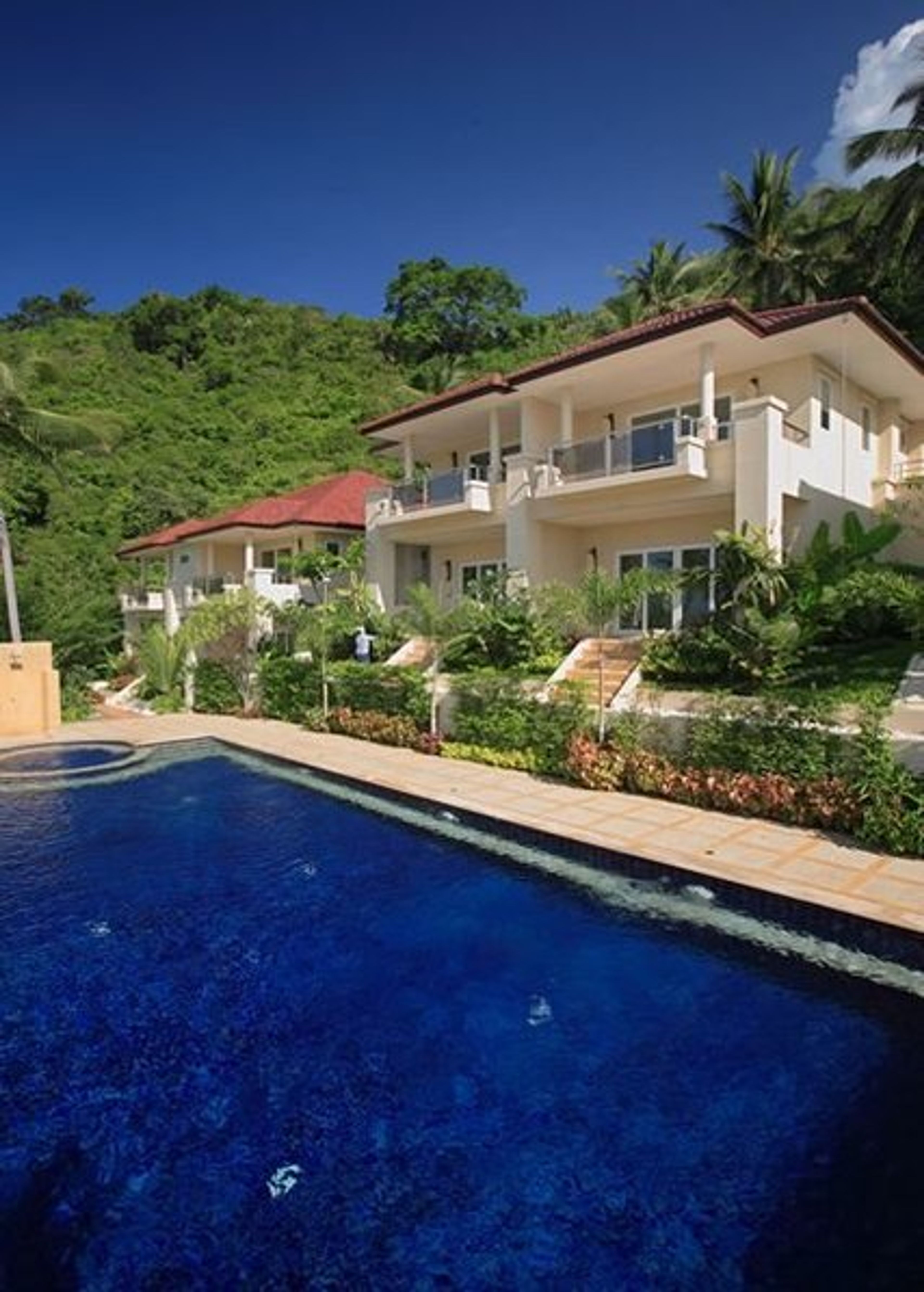 swimming pool and villa