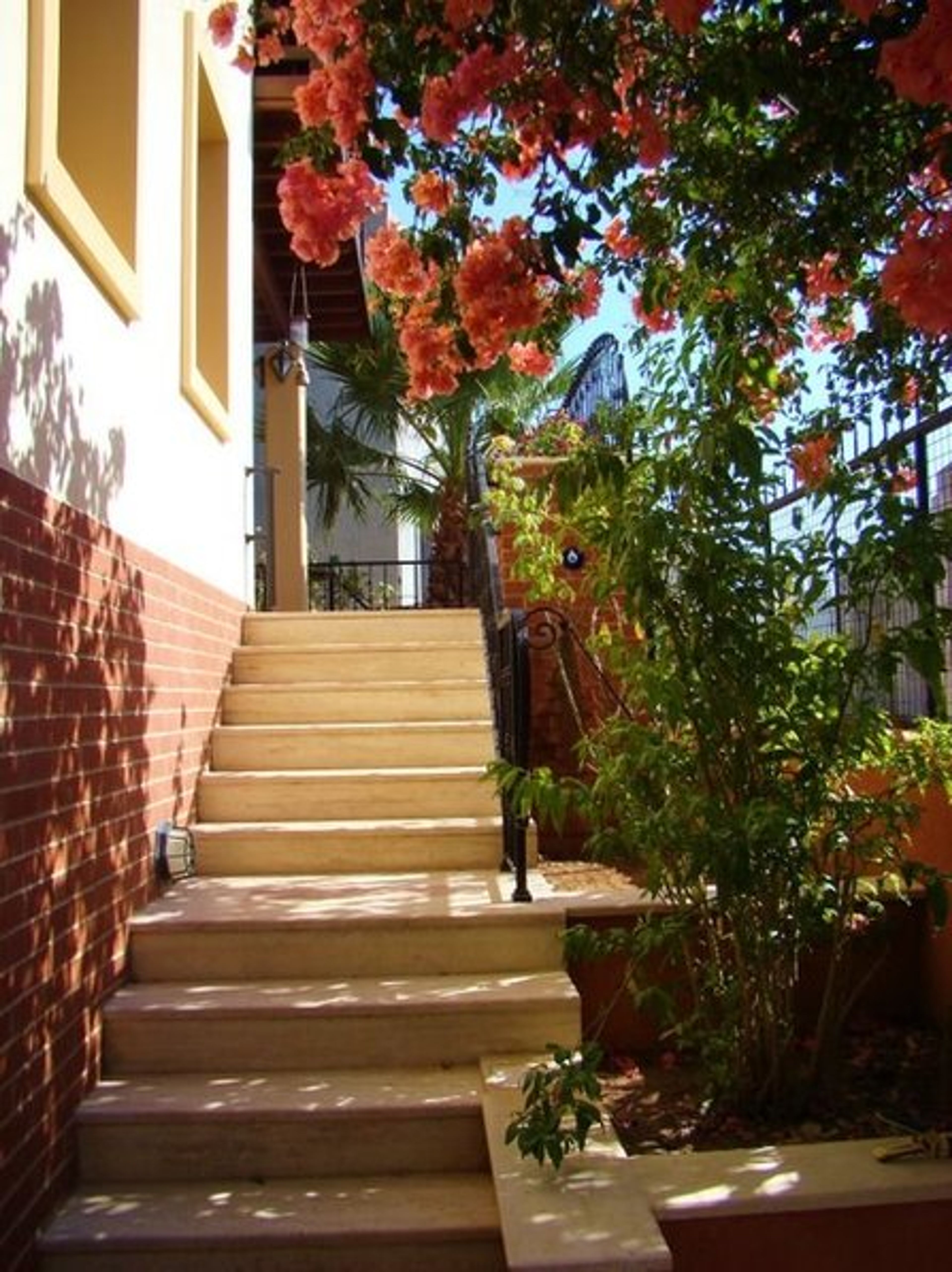 Steps leading to Lower Balcony.