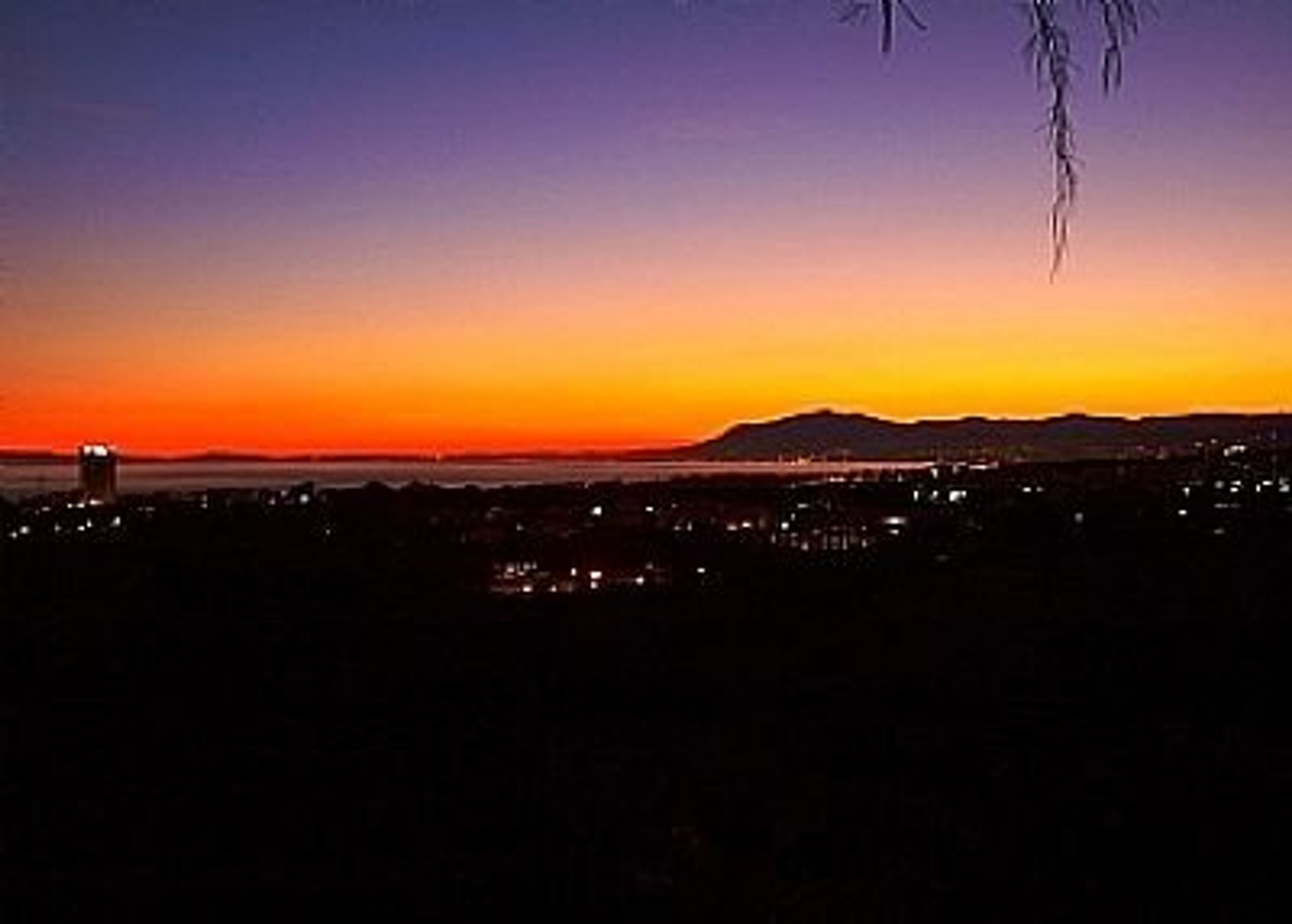 Marbella, sea and mountains - evening panorama