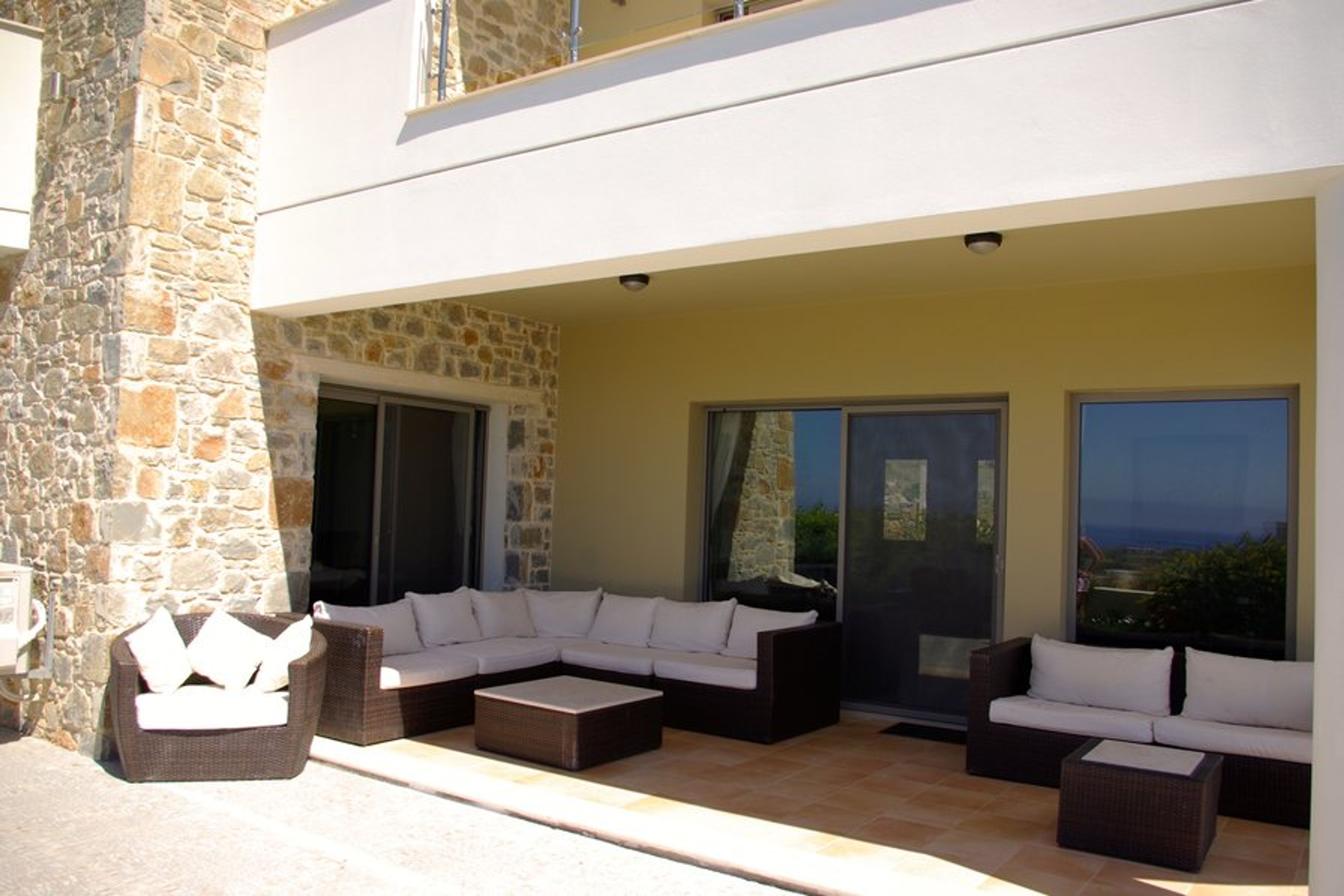 Soft seating in the shade