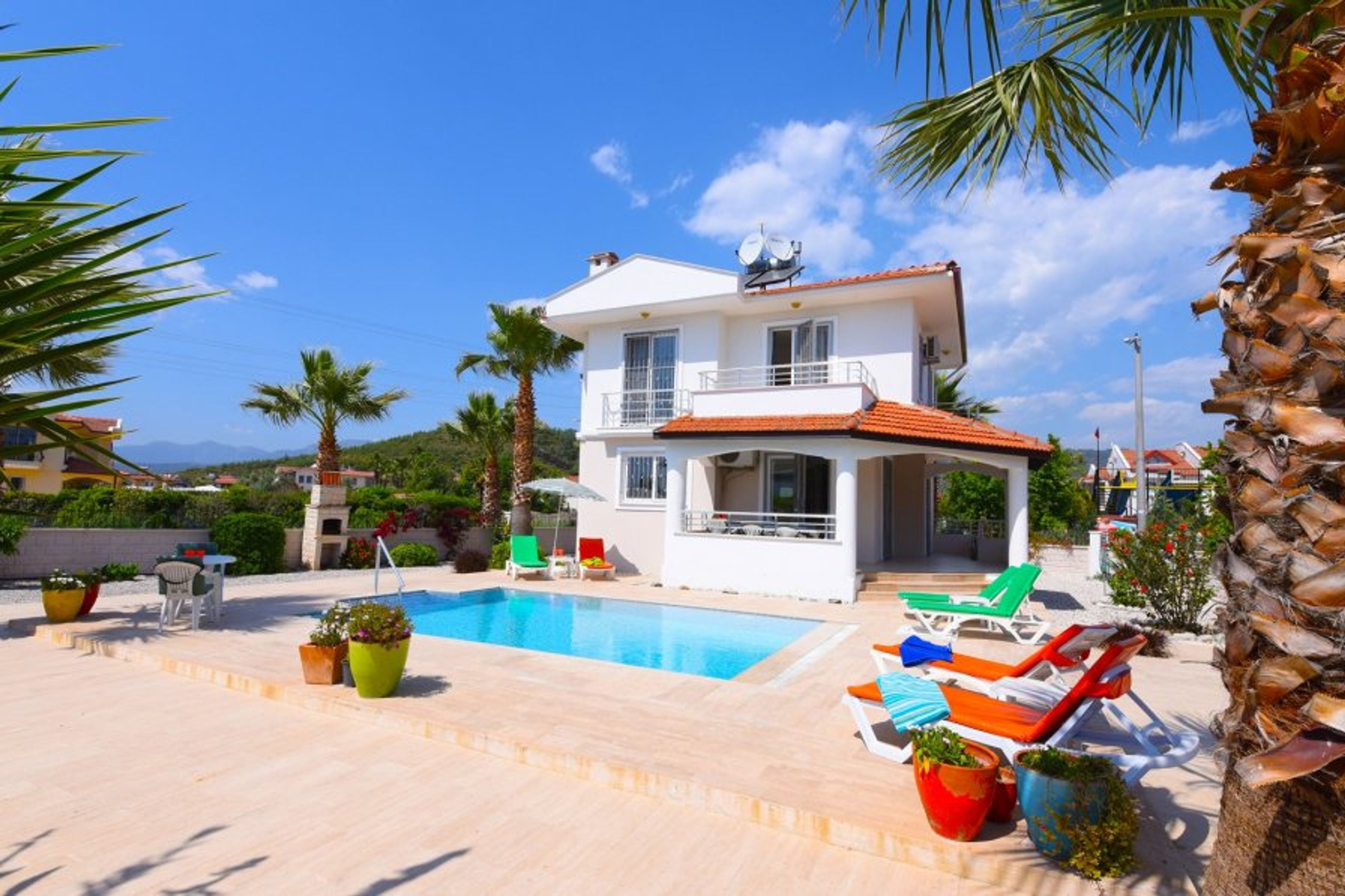 Luxury private villa with pool and spacious sun terrace