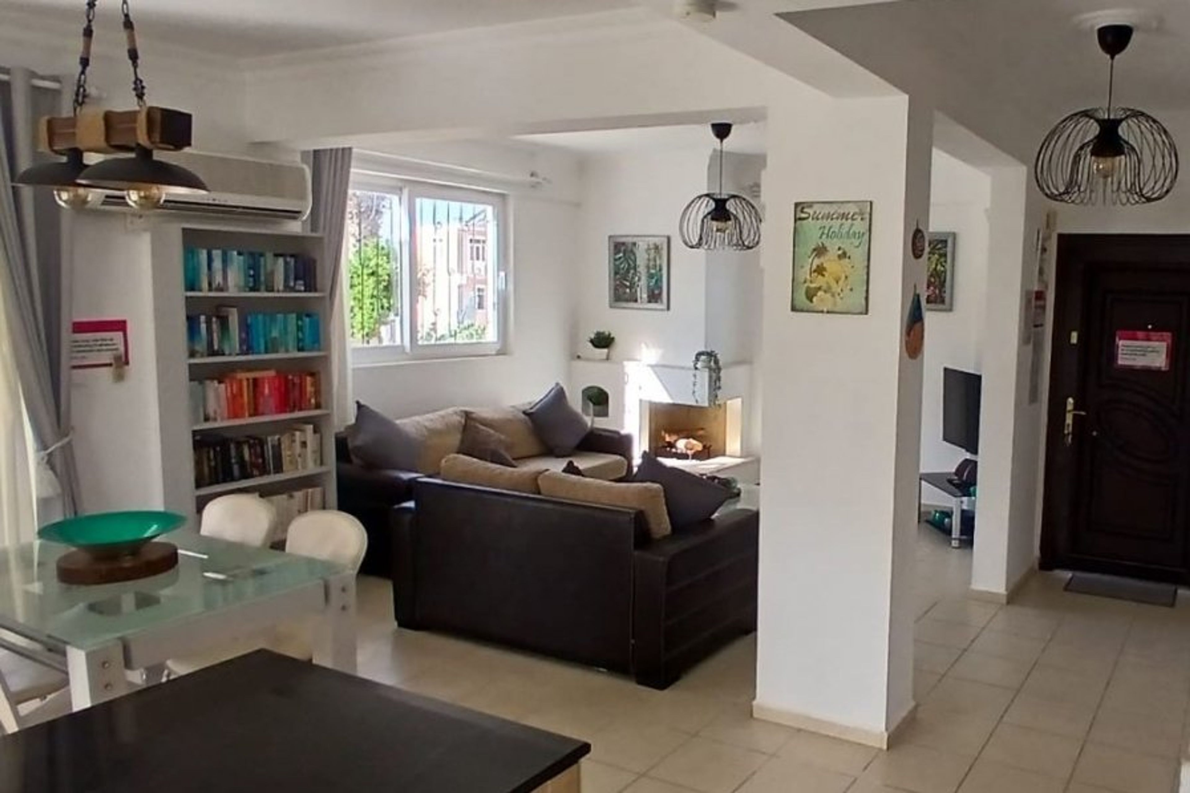 Modern open-plan living area with comfortable seating