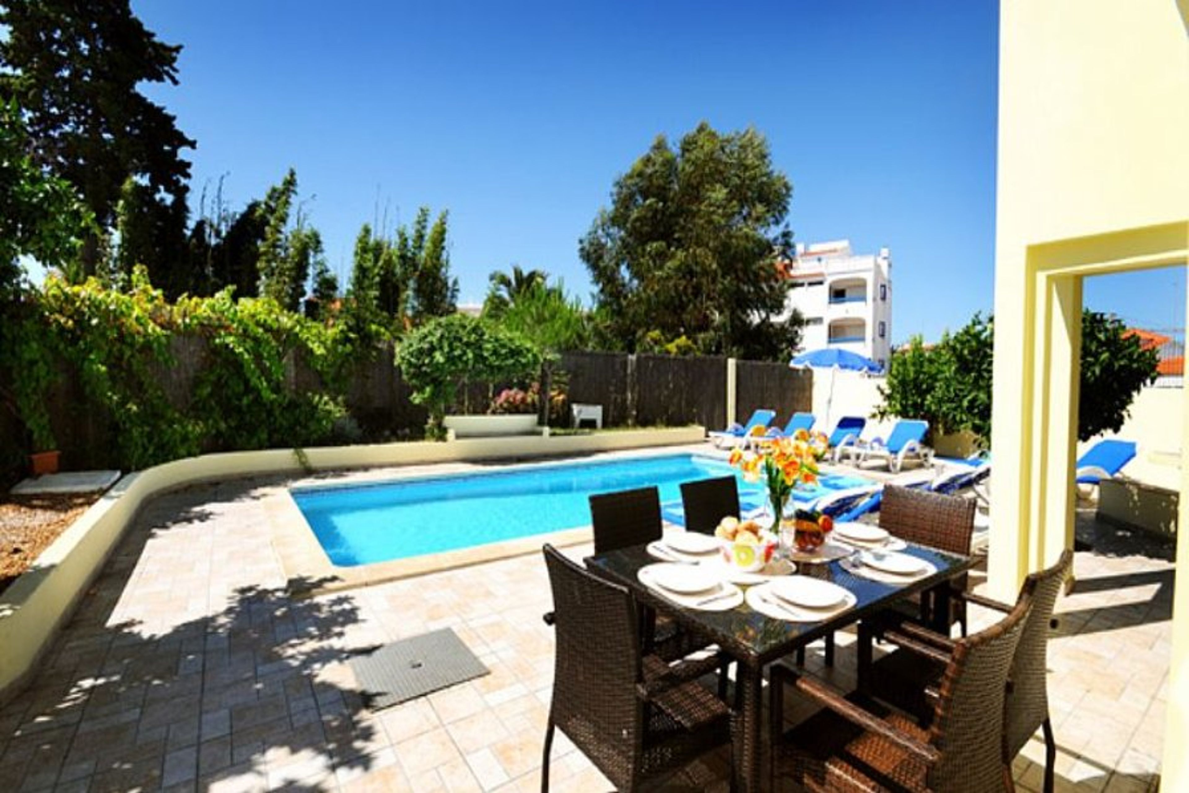 Plenty of room outside for sunbathing and dining