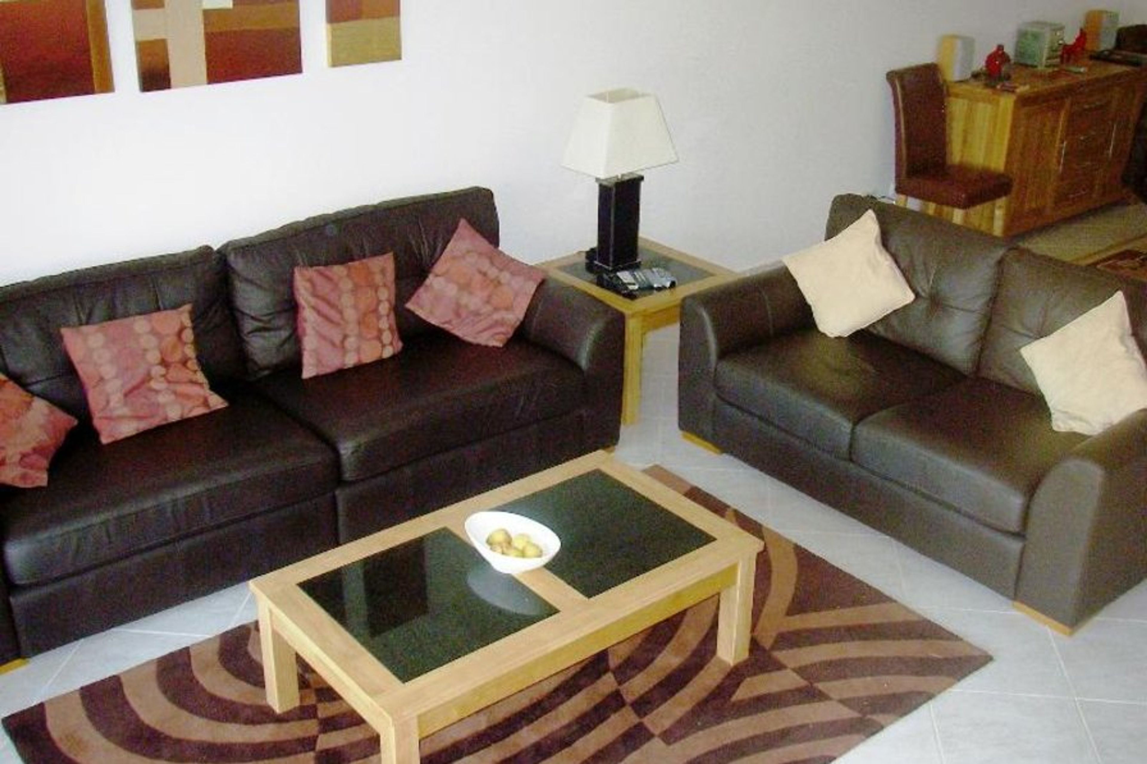 The Spacious Lounge Features Double Sofabed