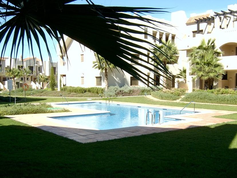 Apartment in Roda Golf Resort, Spain: Pool & Gardens just outside the apartment
