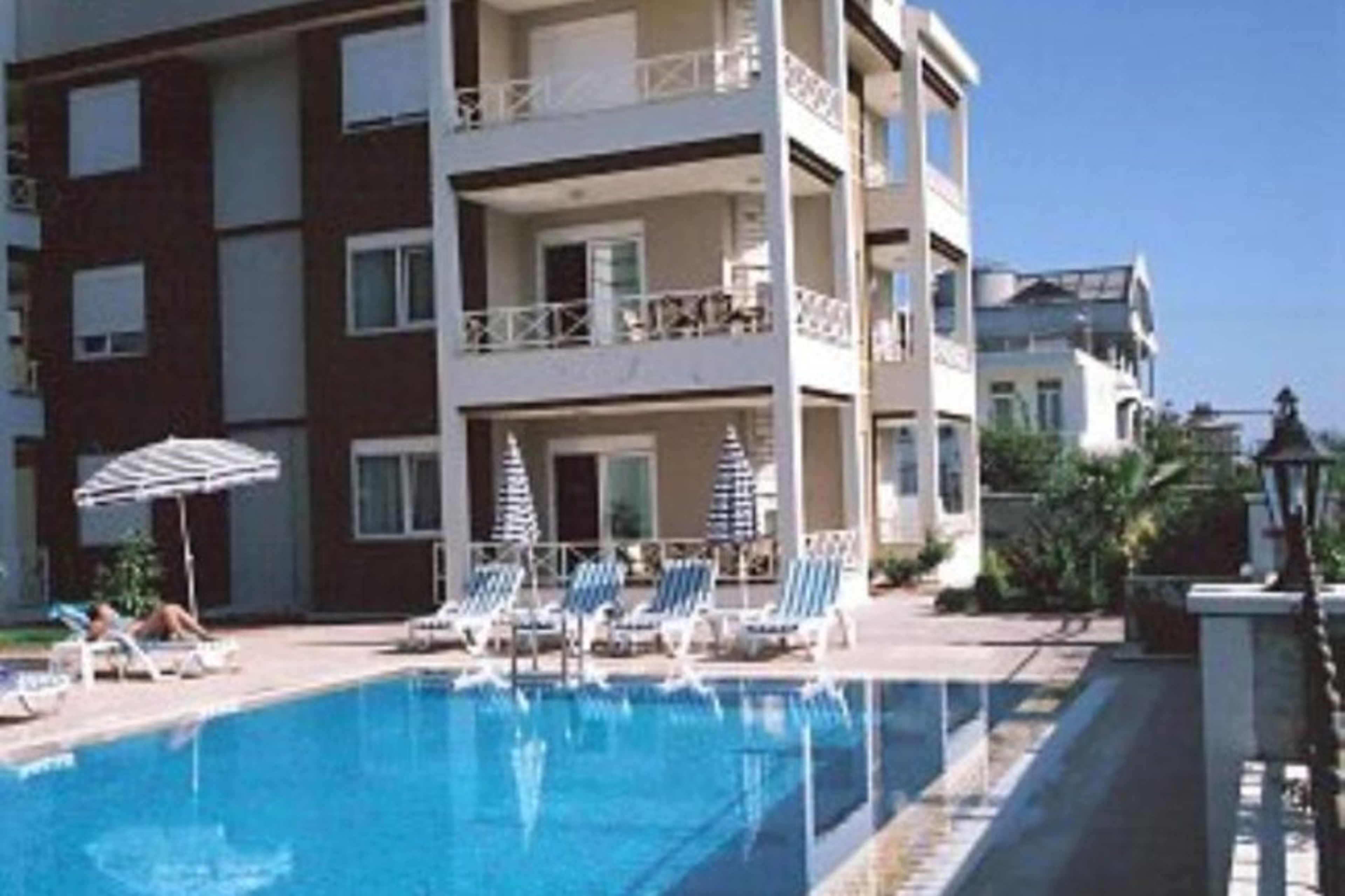 The pool area