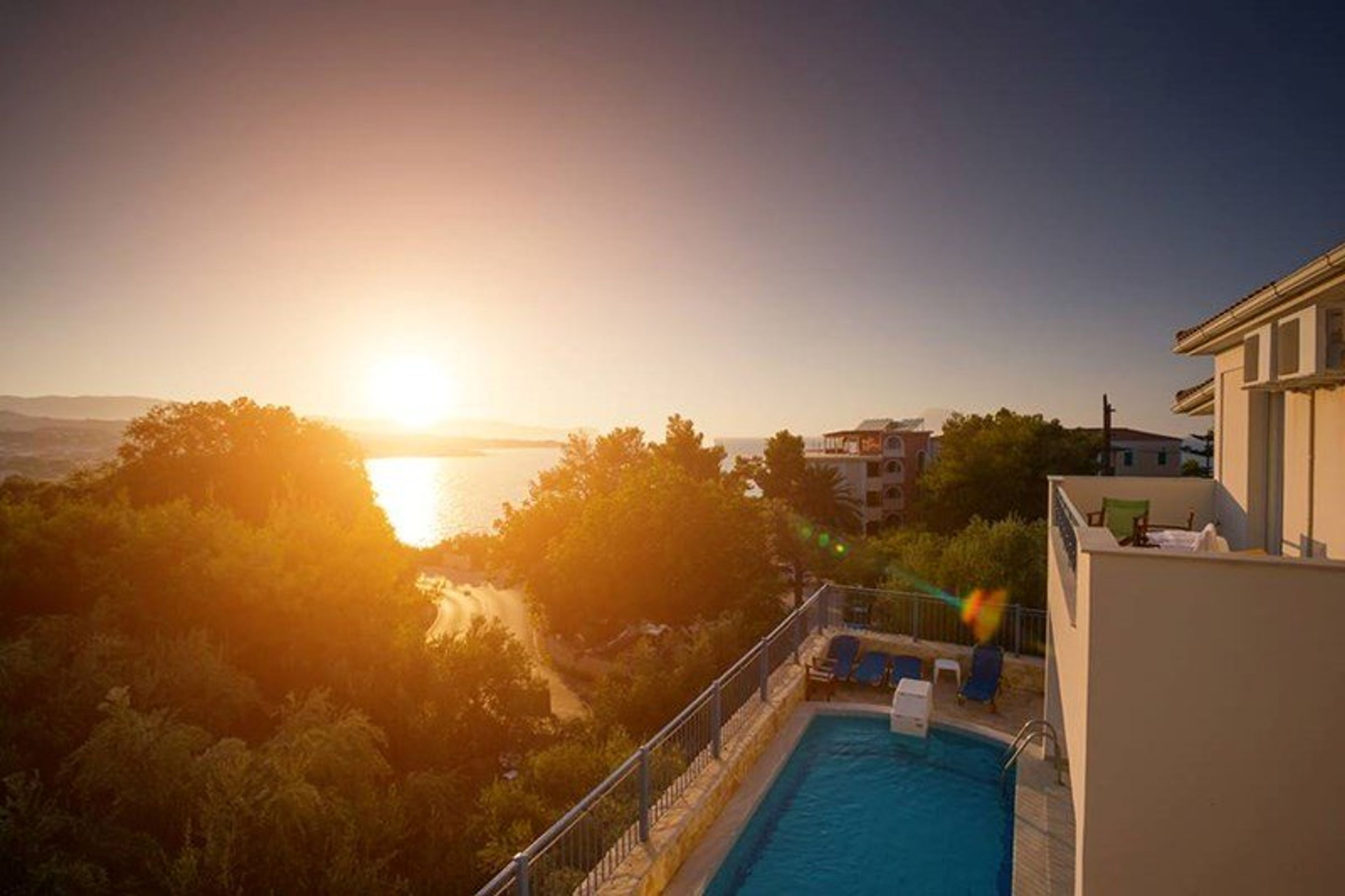 Fabulous sunsets to be enjoyed at the villa. 
