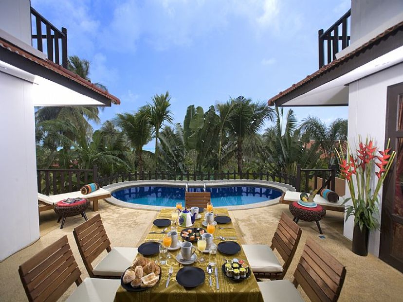 Villa in Thailand, Choeng Mon: Breakfast served in Pool Patio