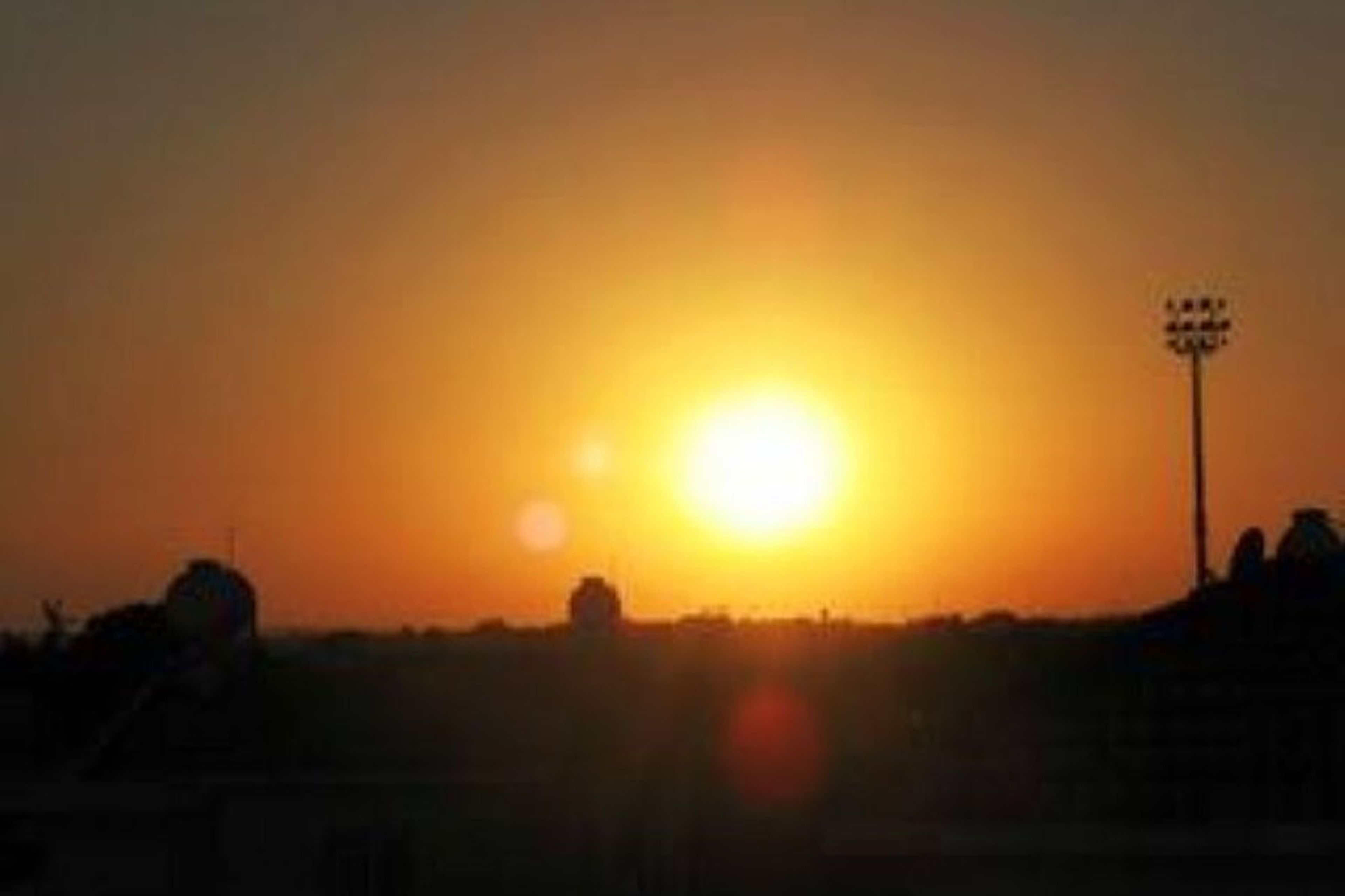 Sunset view from balcony