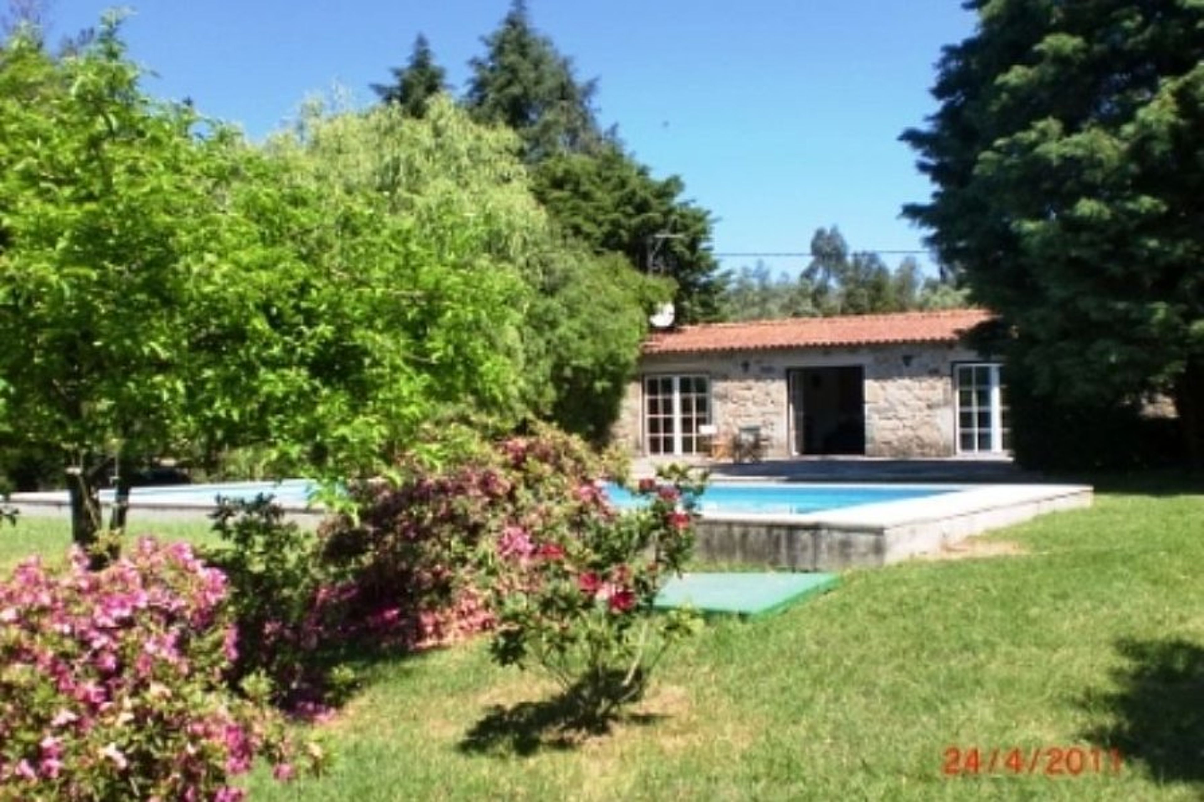 The Villa as seen from the farm land