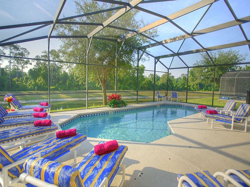 Villa in Emerald, Florida: South facing private pool with outstanding lake and conservation view