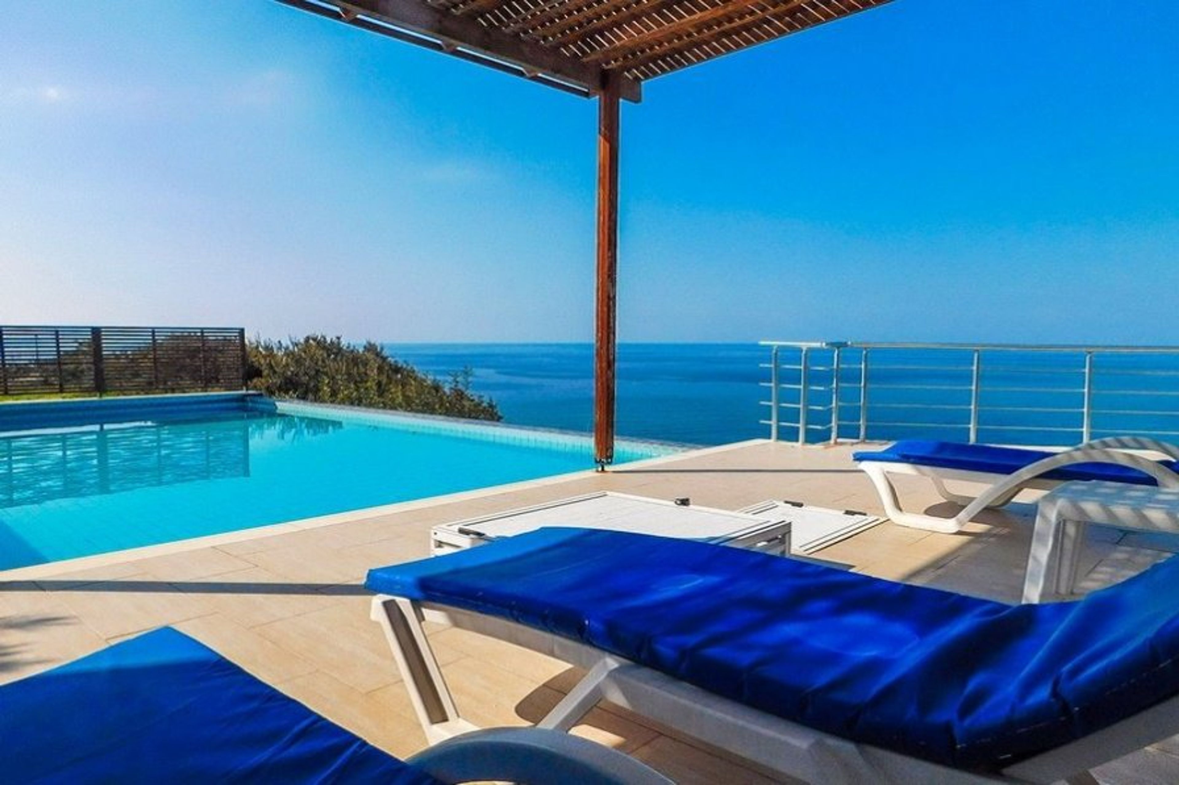 Relaxing by your Private Infinity Pool
