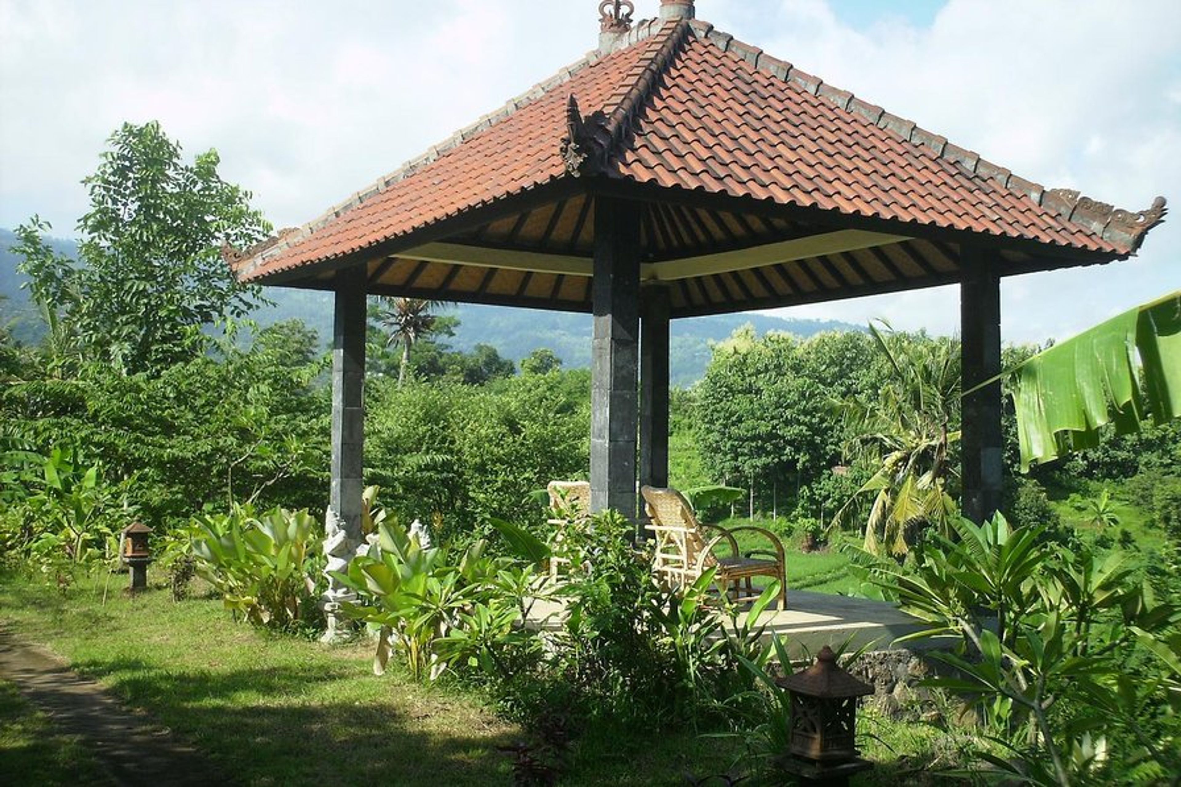 Gazebo from which there is a broad view