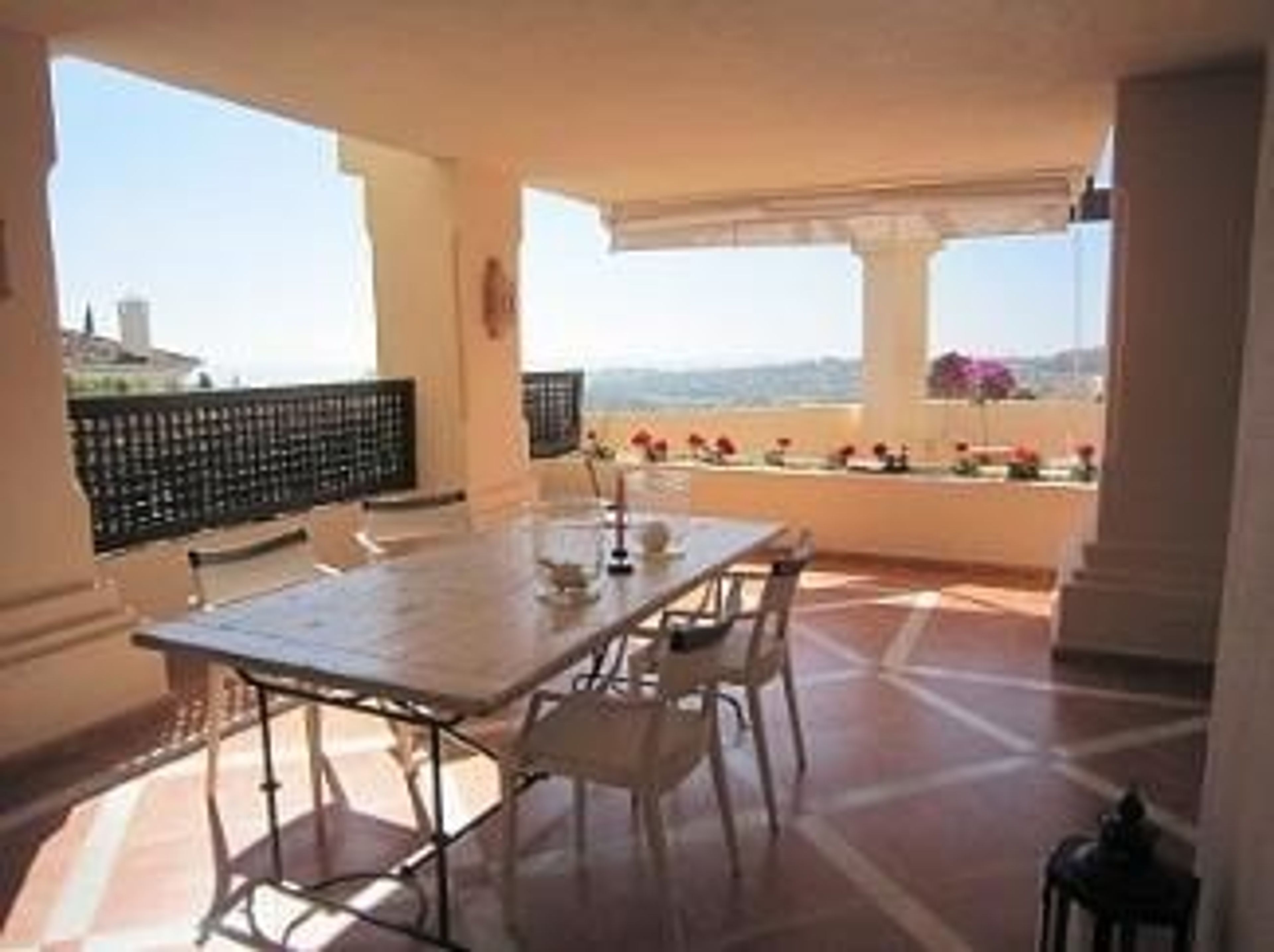 Al fresco dining area