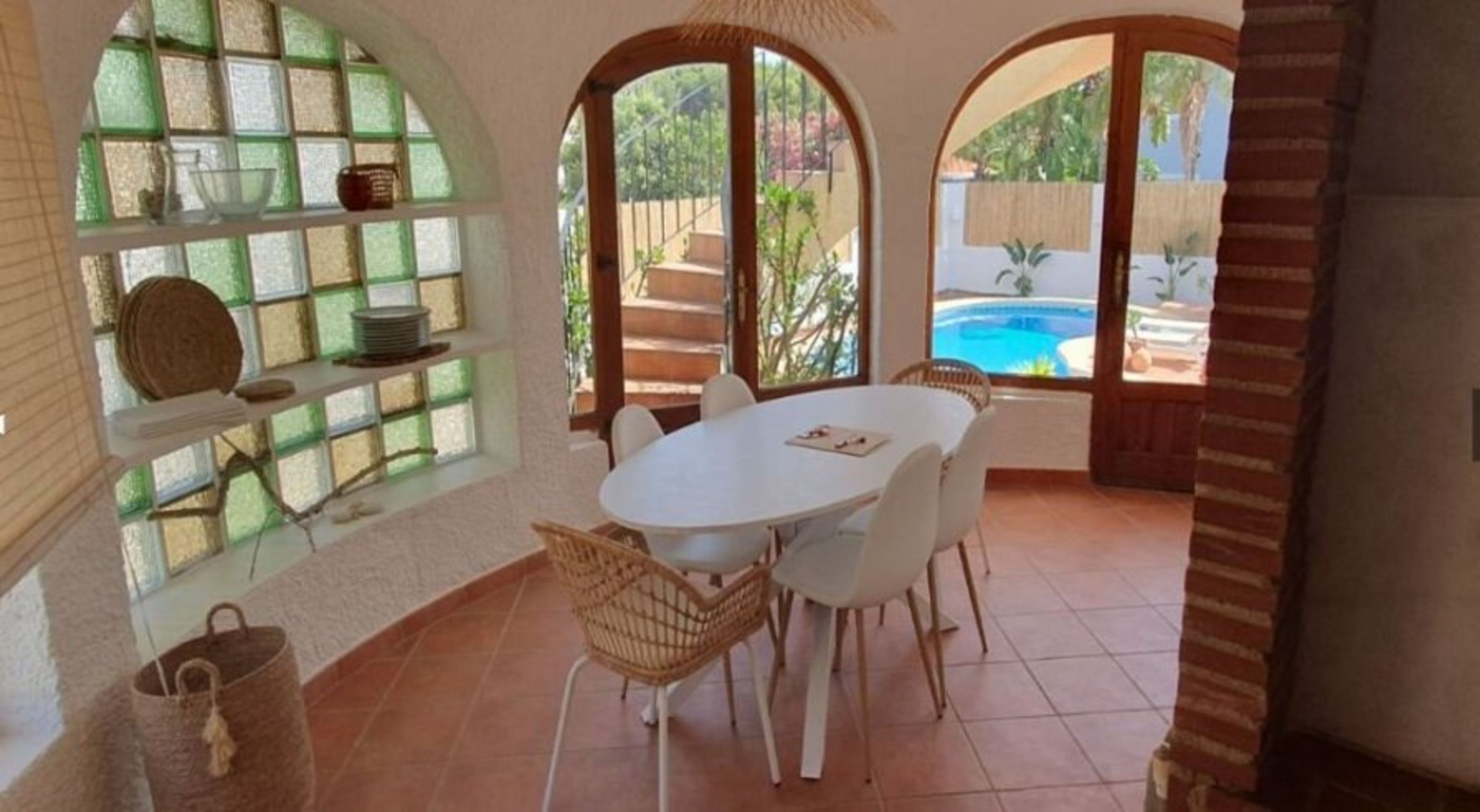 Dinning room leading to pool terrace