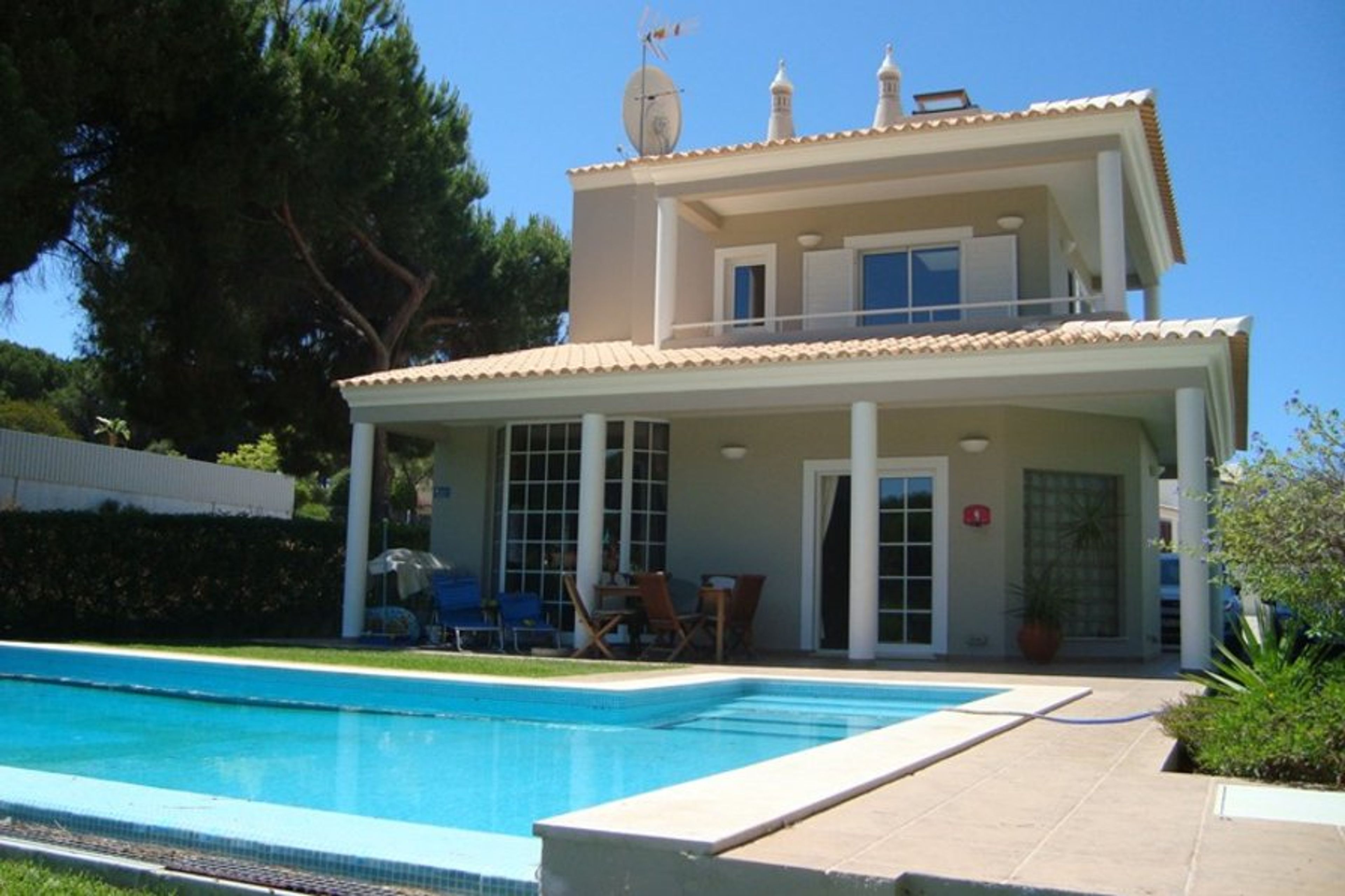 Pool, house view